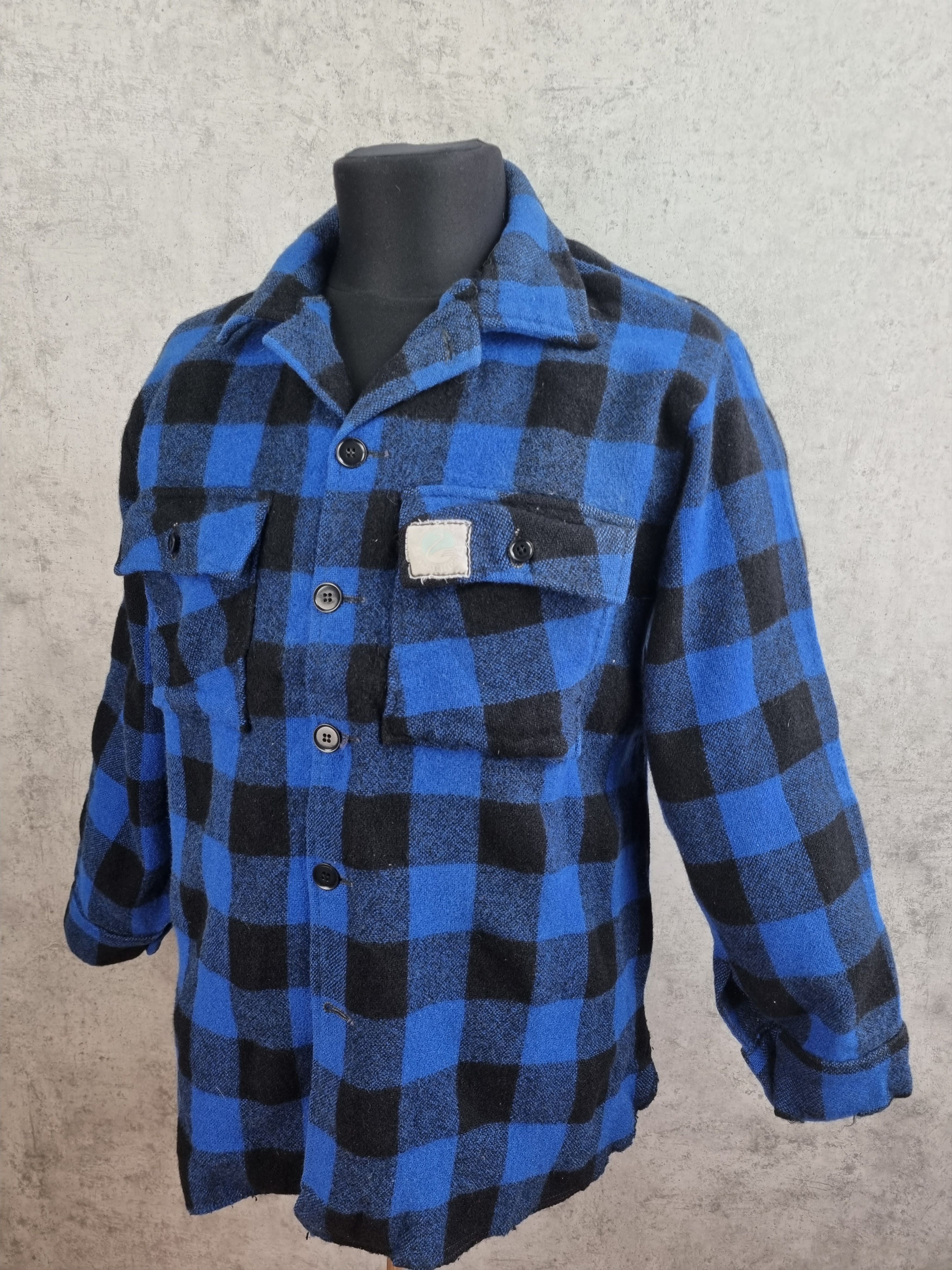 Flannel Swanndri 70s Wool Plaid Vintage Made in New Zealand Shirt Size US M / EU 48-50 / 2 - 12 Thumbnail