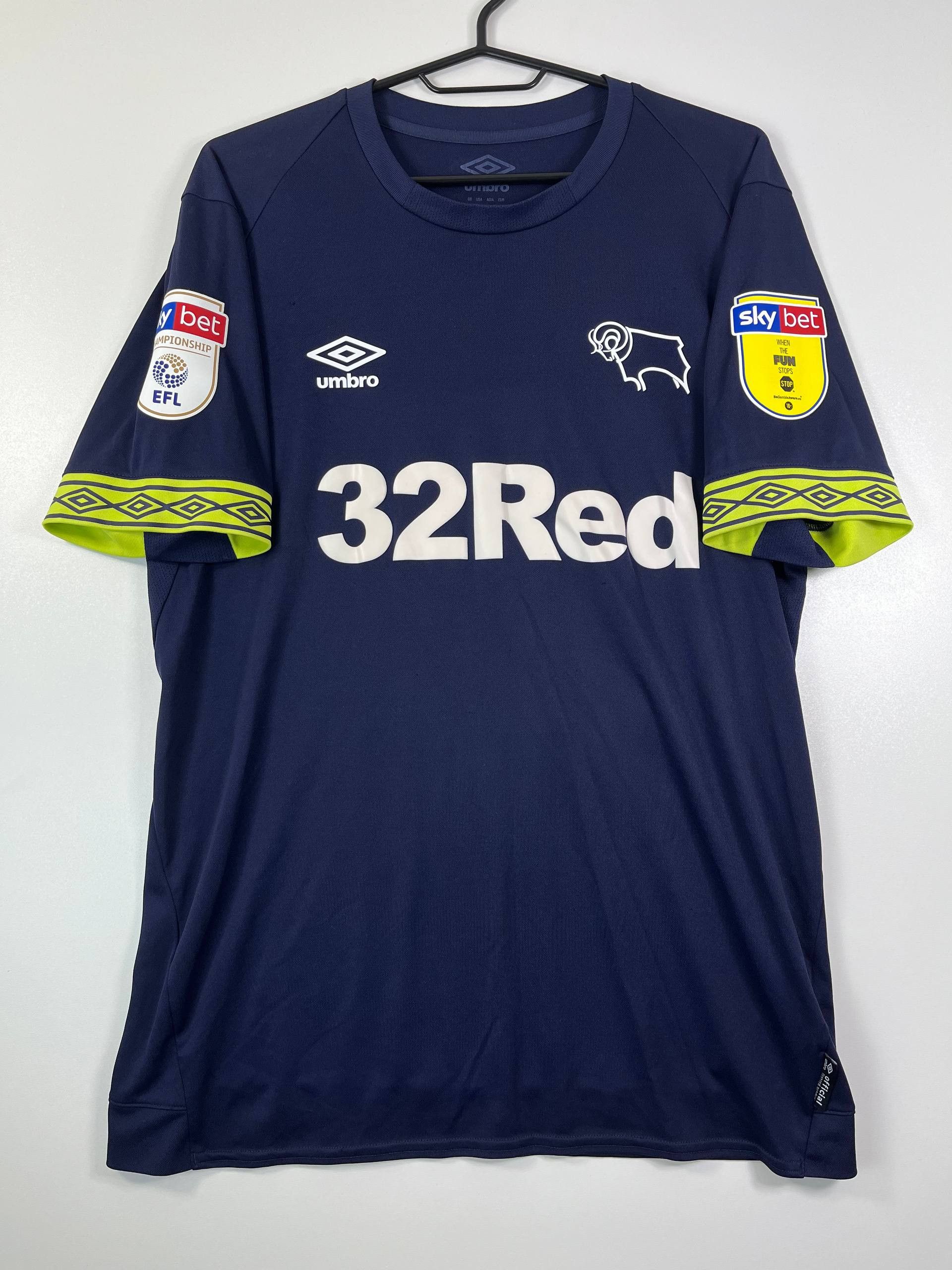 Umbro Derby County 2018 2019 Away Shirt Umbro Football EFL Size M Size US M / EU 48-50 / 2 - 1 Thumbnail