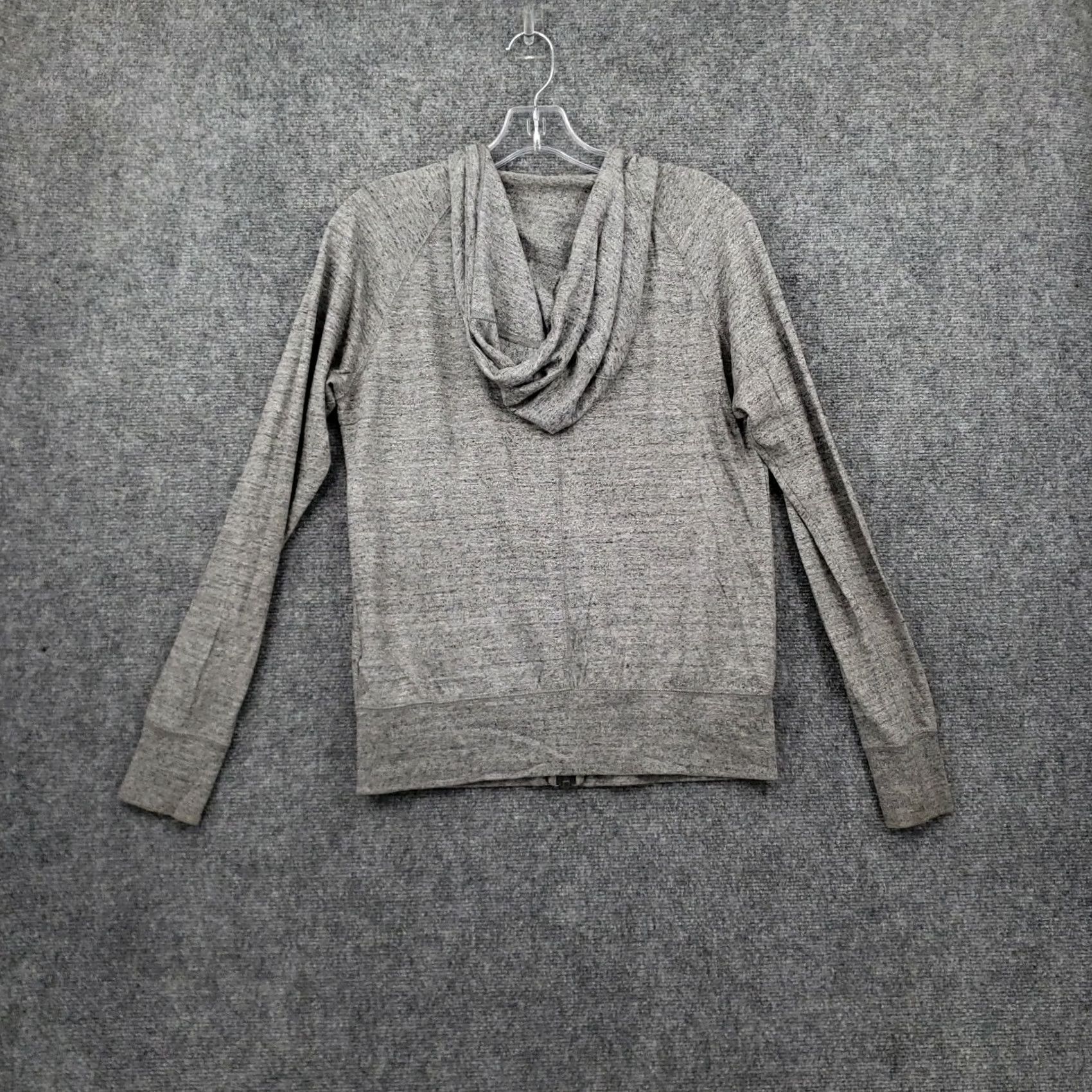 Nike Nike Hoodie Womens S Small Gray Basic Full Zip Just Do It Long Sleeves Heather Size S / US 4 / IT 40 - 2 Thumbnail