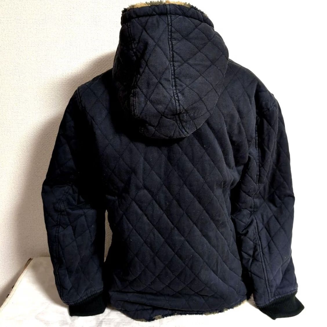 Vintage VANSON camouflage boa reversible boa jacket khaki x black XL Size US XL / EU 56 / 4 - 7 Thumbnail