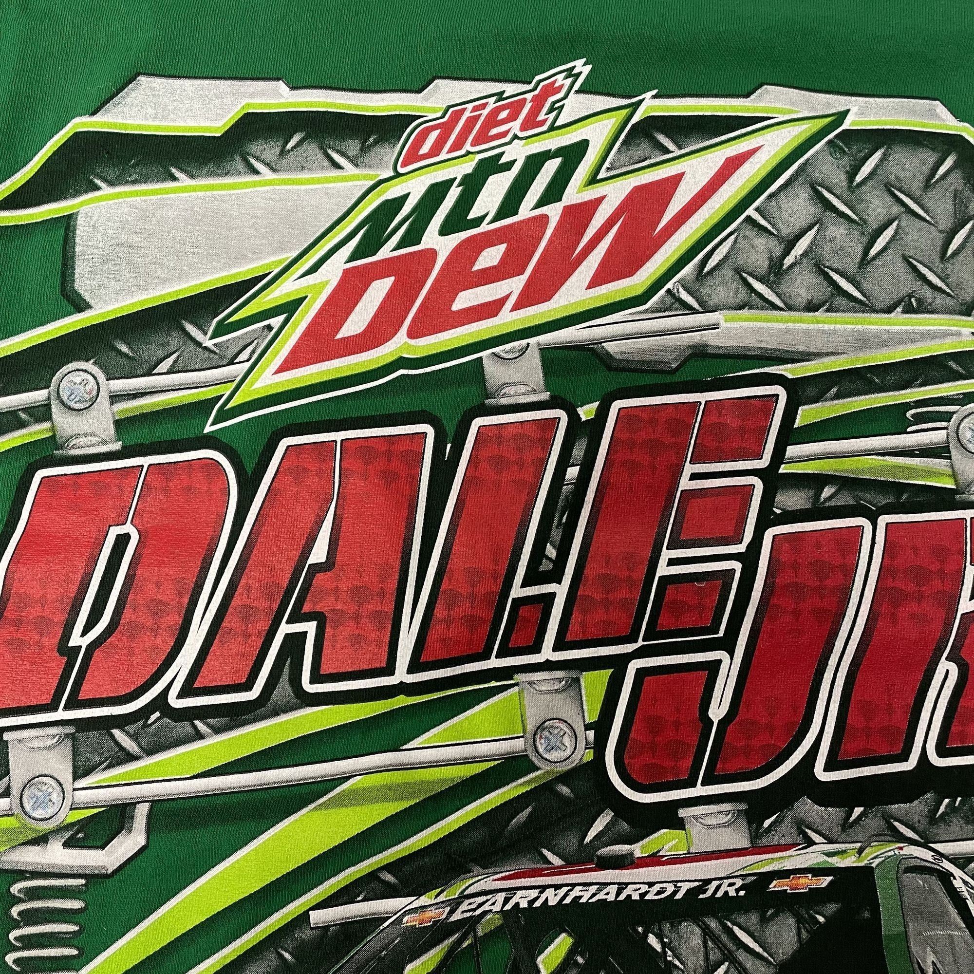 NASCAR Vtg NASCAR Mountain MTN Dew DALE Earnhardt Racing T Shirt Size US XL / EU 56 / 4 - 8 Thumbnail