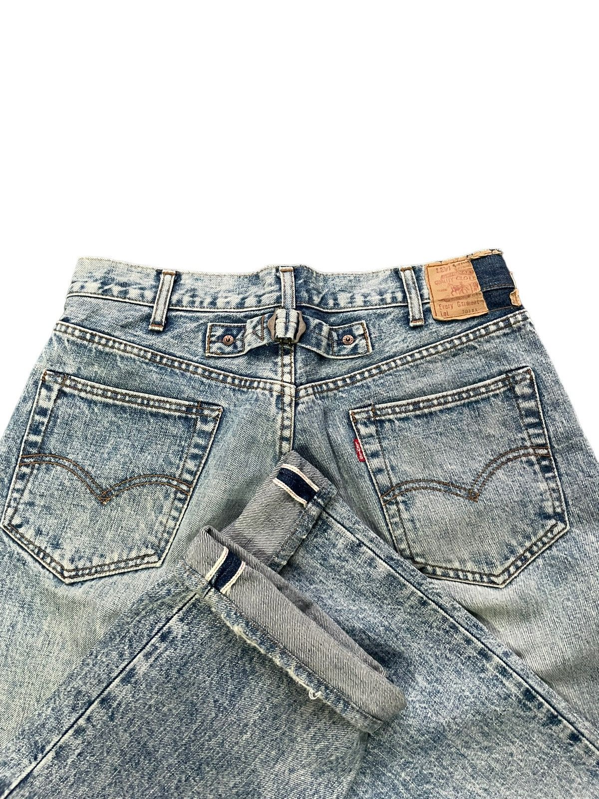 Levi's × Vintage Vintage Levis Lot 701 XX E Selvedge Denim Size US 33 - 11 Thumbnail