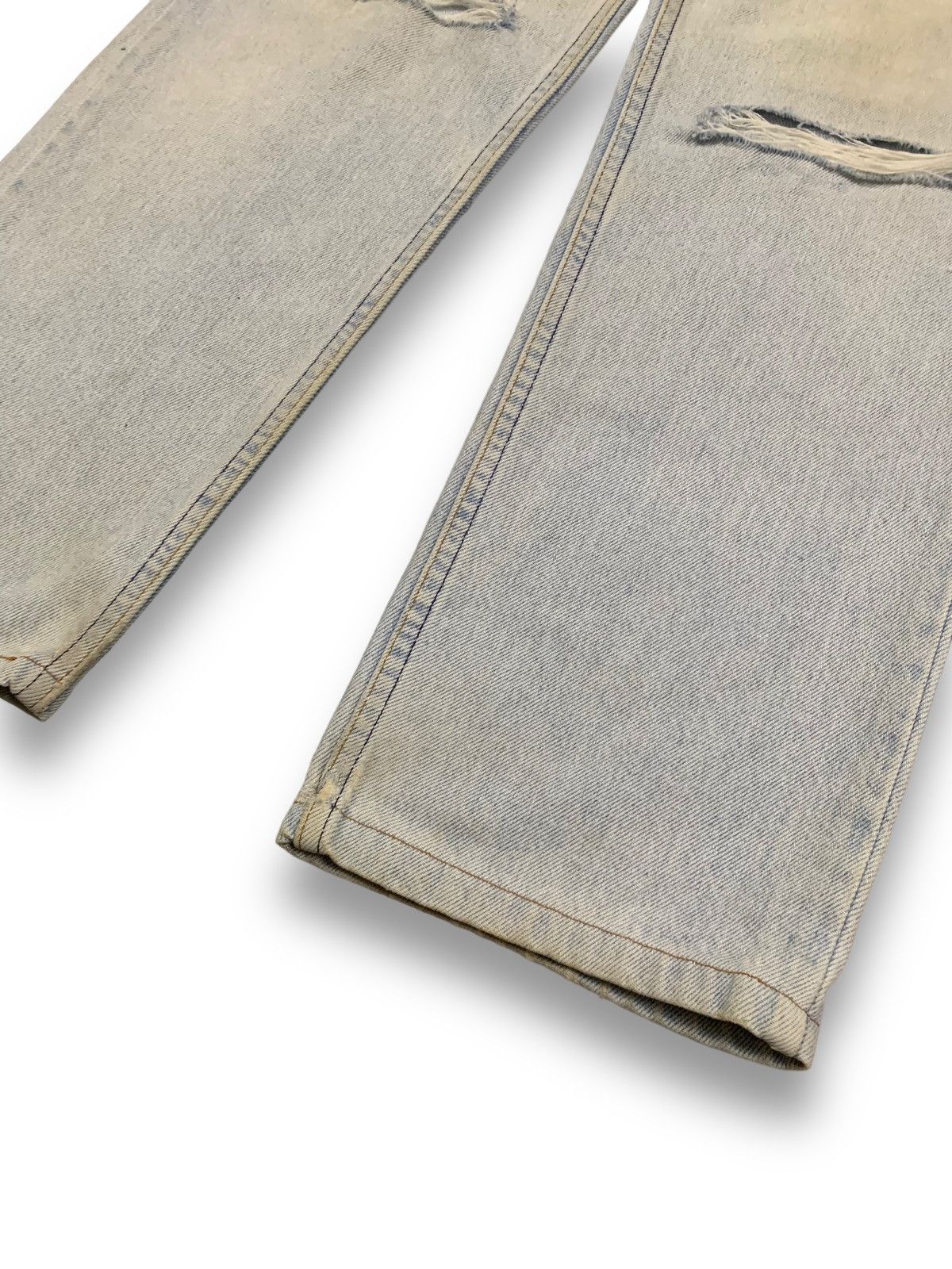 Levi's Vintage 80s Levis 510 Rusty Mud Wash Distressed Grunge Jeans Size US 32 / EU 48 - 10 Thumbnail