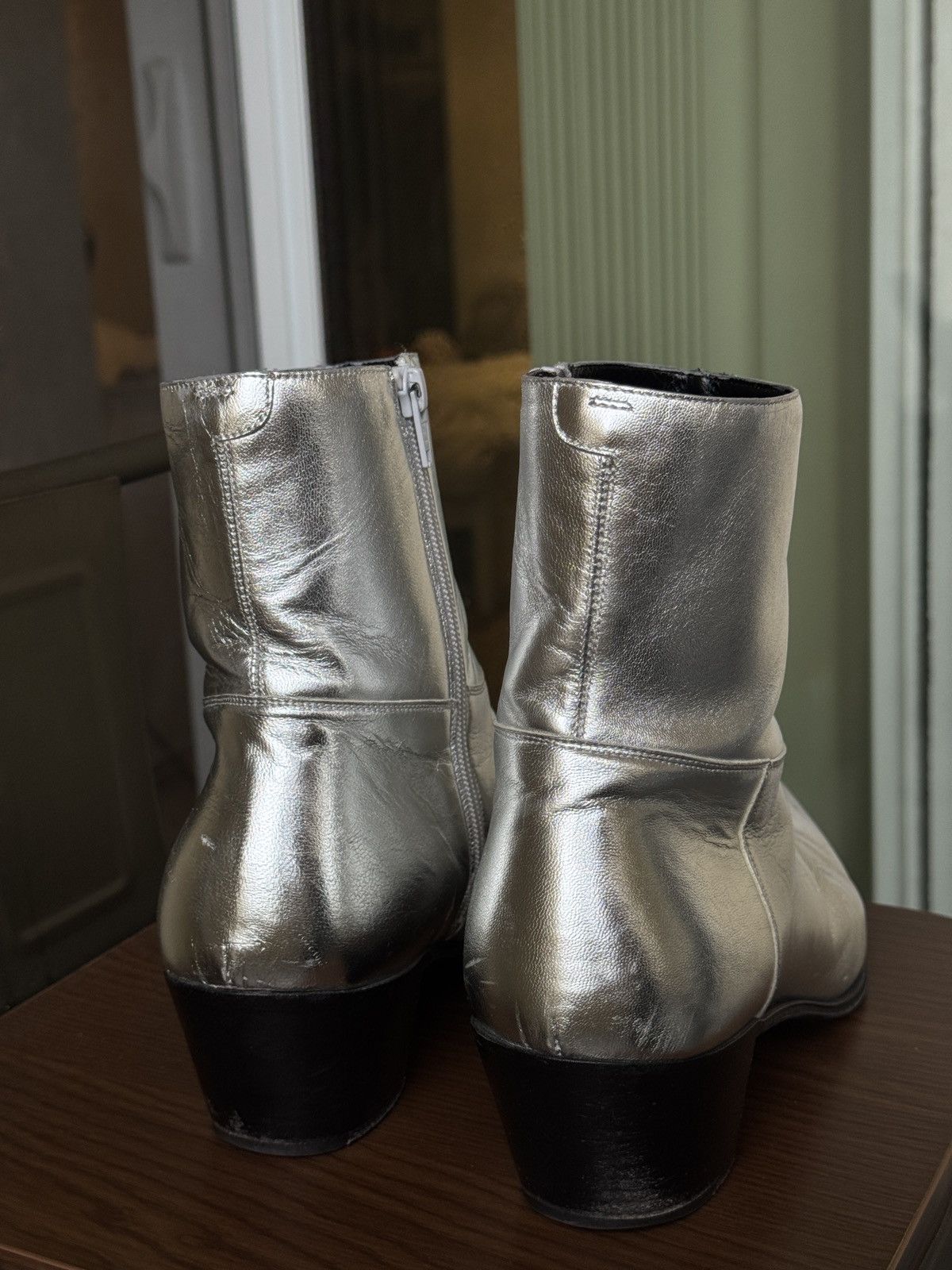 22AW Celine western silver boots 41 - メルカリ