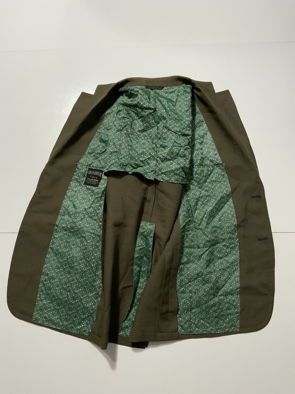 Vintage Cricketeer Karstens Union Made Polyester Suit Jacket & Pants Size 38R - 7 Thumbnail