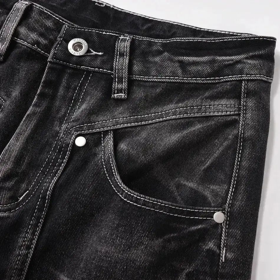 Japanese Brand Vintage Loose Cool Street Flare Denim Pants Size US 32 / EU 48 - 3 Thumbnail