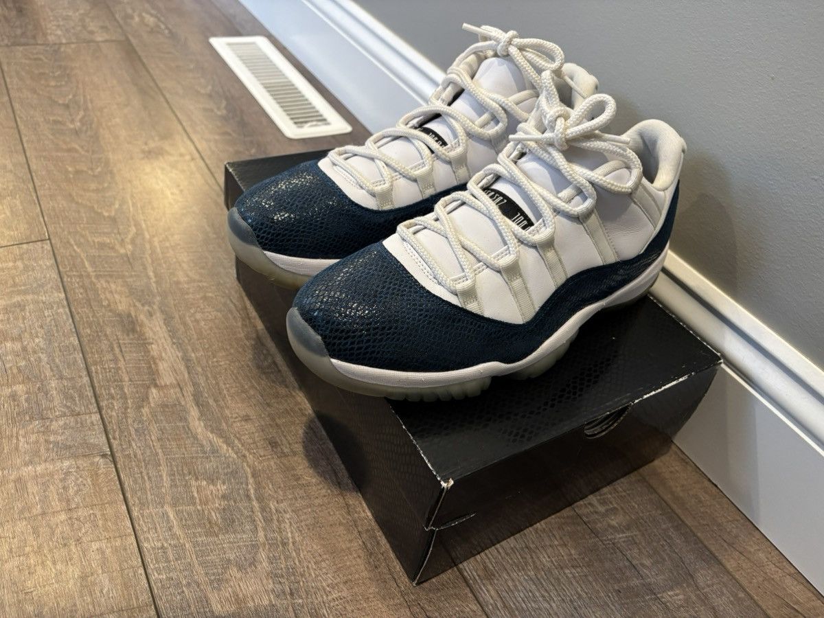 Jordan Brand Jordan 11 Retro Low ‘Navy Snakeskin’ 2019 Size US 11 / EU 44 - 5 Thumbnail