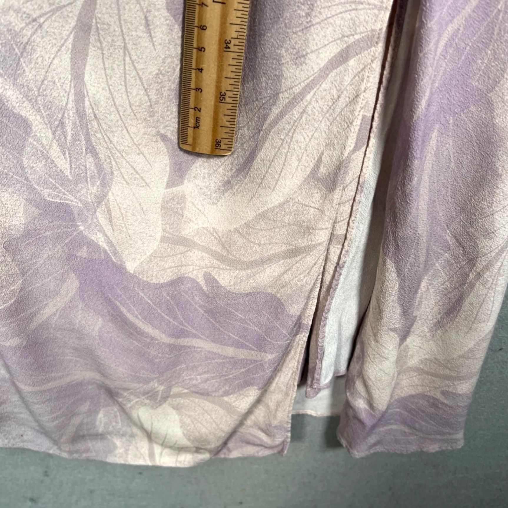 Vintage Wilfred Womens Dress Size 8 Floral Lavender Sleeveless Midi With Side Slit Size M / US 6-8 / IT 42-44 - 6 Thumbnail
