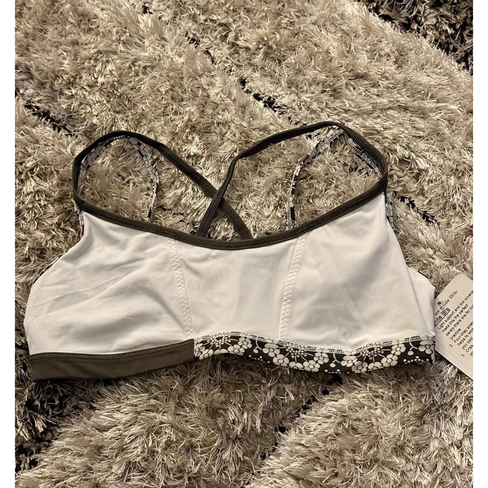 Lululemon Lululemon Ignite Bra White Floral Multi Size 8 NWT Size M / US 6-8 / IT 42-44 - 1 Thumbnail