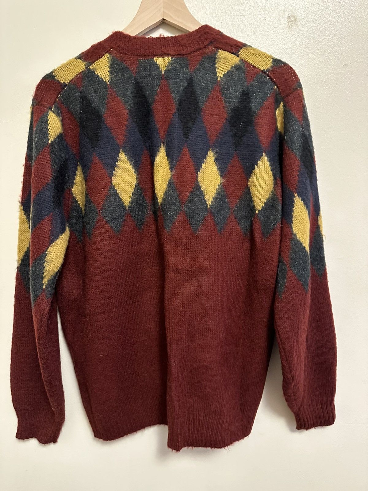 Beams Plus Beams Plus Argyle Mohair Cardigan Size US L / EU 52-54 / 3 - 3 Thumbnail