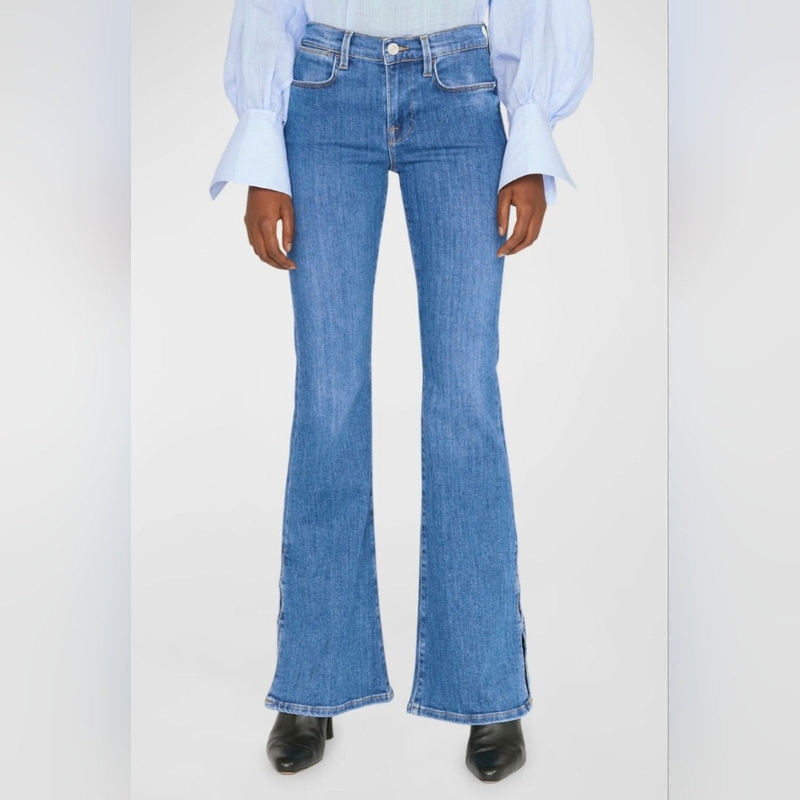 Frame FRAME LE HIGH FLARE JEANS SAMSON SIZE 24 BNWT Size 24" / US 00 / IT 34 - 1 Thumbnail
