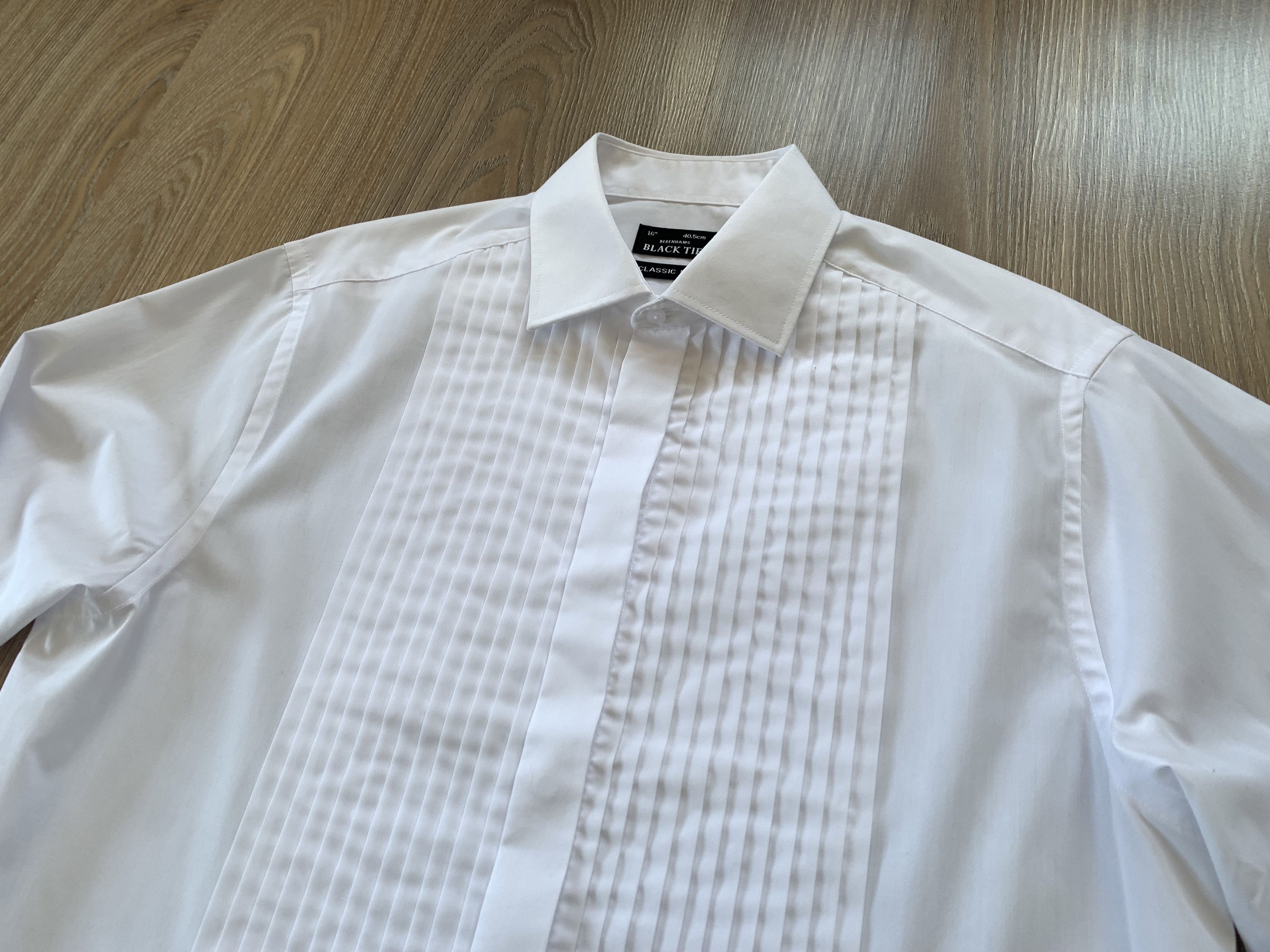 Other Debenhams Black Tie White Tuxedo Shirt Size US M / EU 48-50 / 2 - 4 Thumbnail