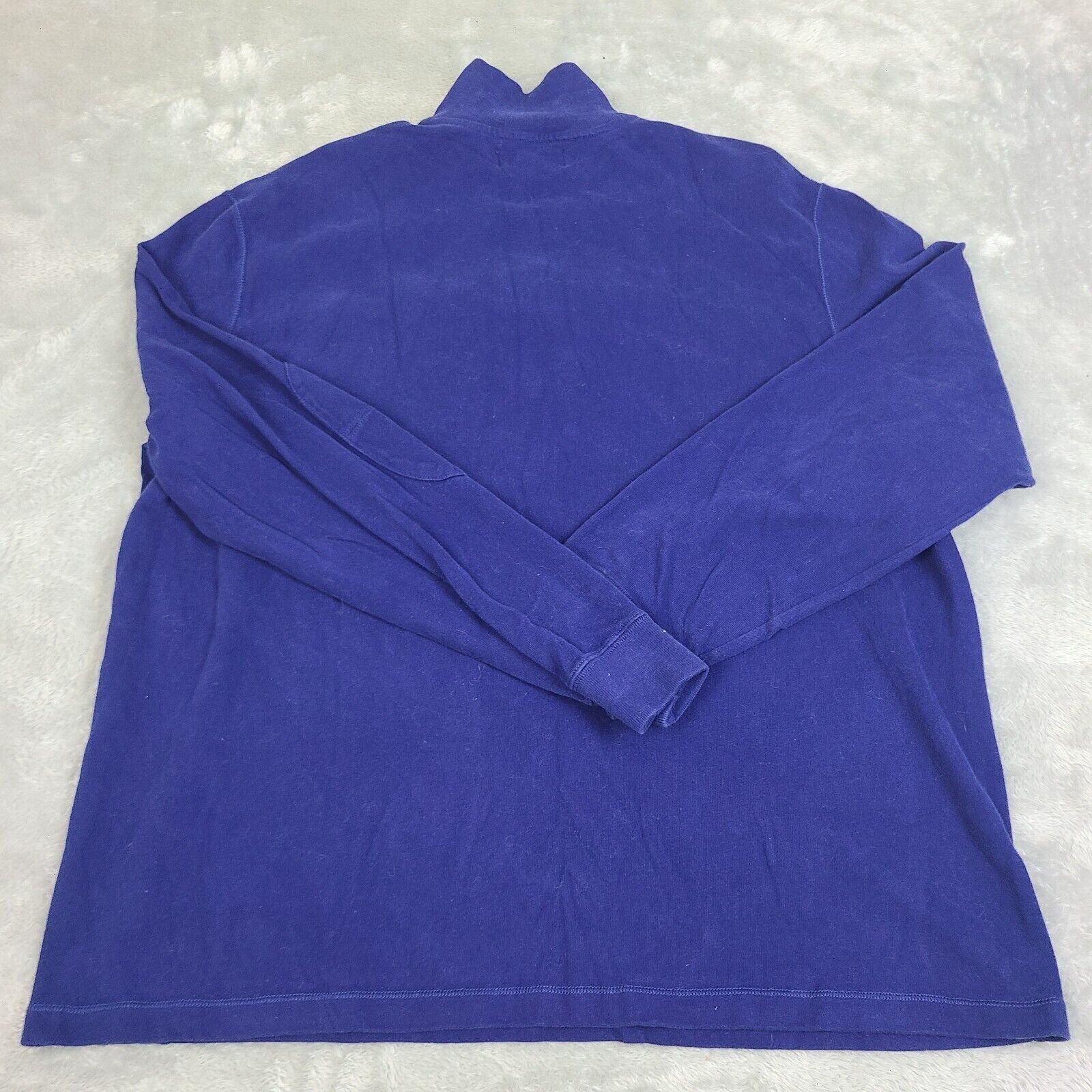 Polo Ralph Lauren Polo Ralph Lauren Sweater Mens 2XL Blue Quarter Zip Cotton M Size US XXL / EU 58 / 5 - 4 Thumbnail