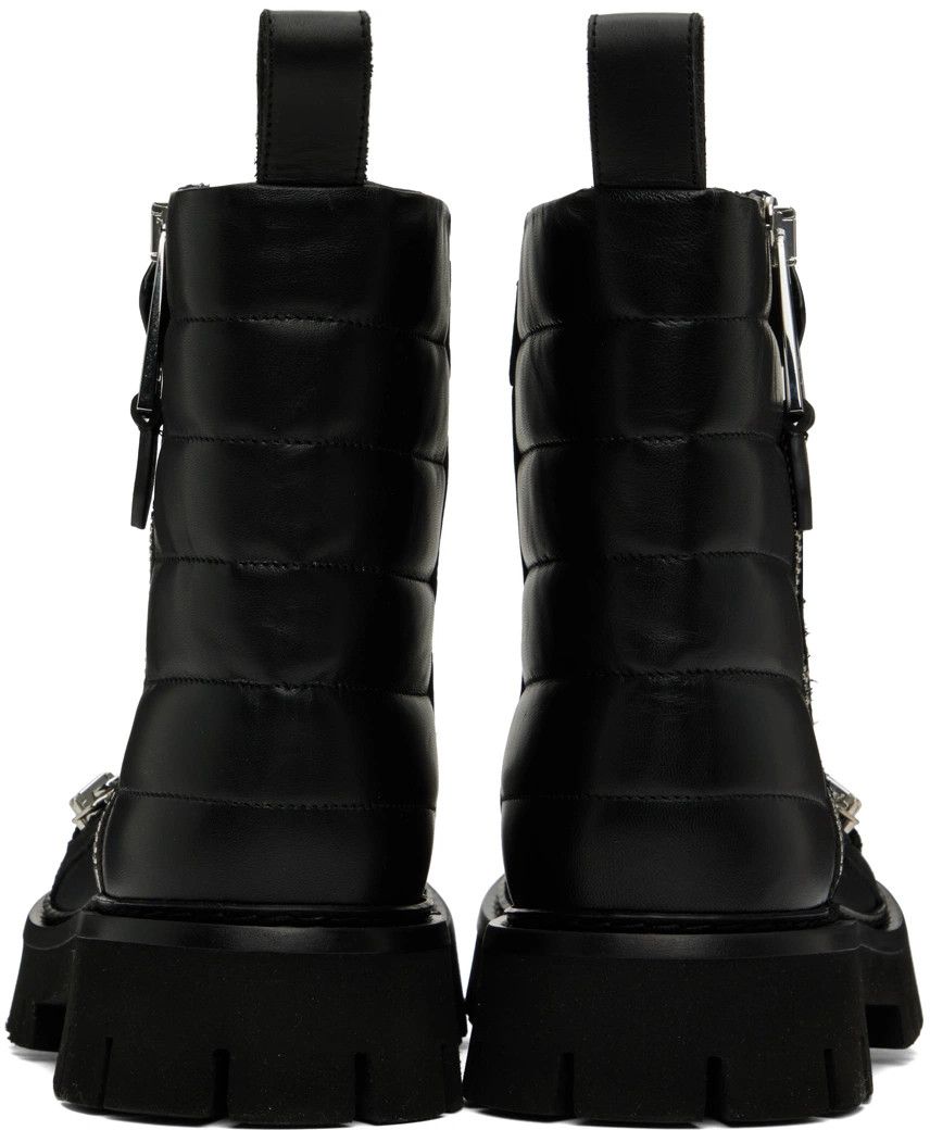 Moschino o1y0225 Zipper Ankle Boots in Black Size US 7 / EU 40 - 4 Thumbnail