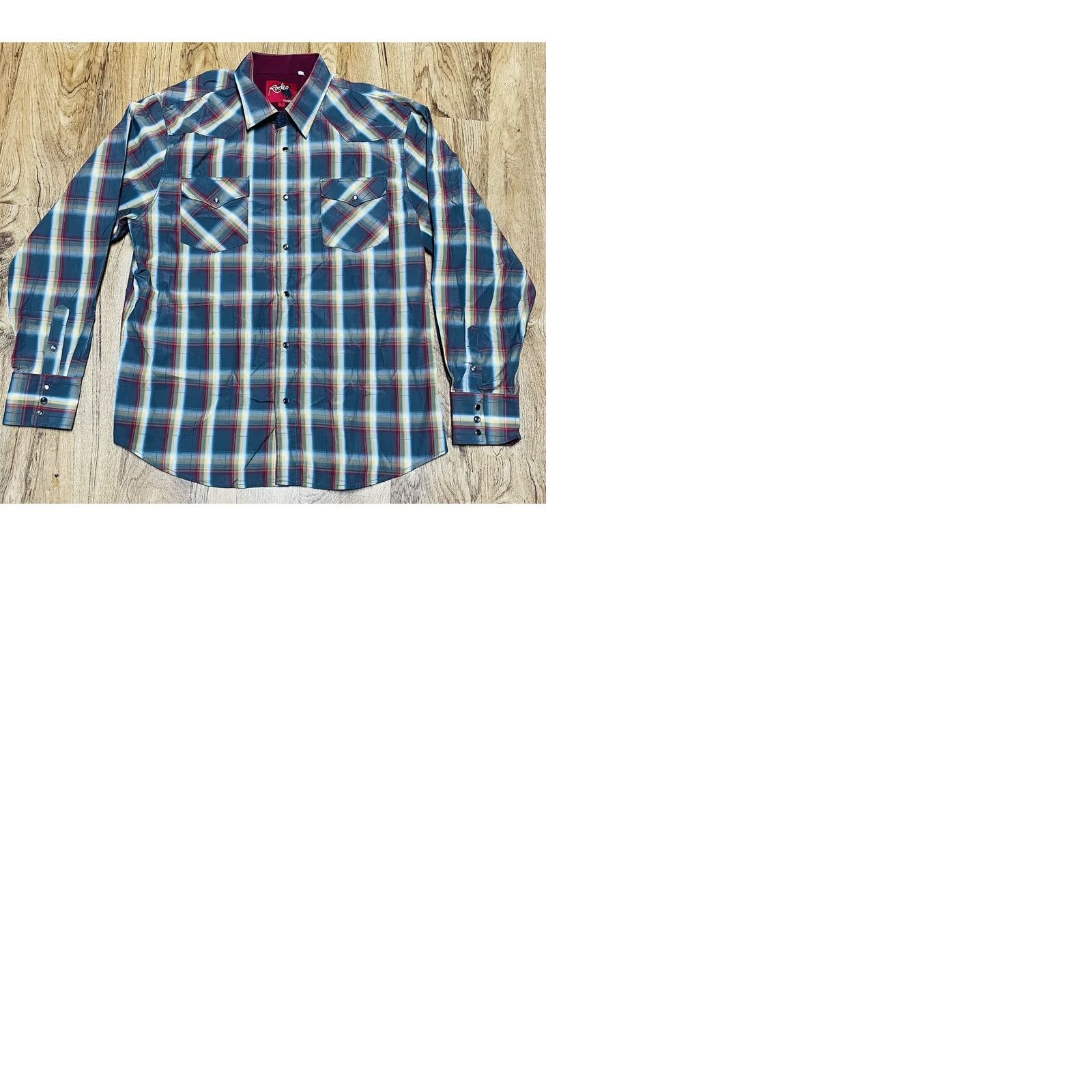 Vintage VINTAGE Rodeo Button-Up Plaid Shirt XL Mens Long Sleeve Western Wear Size US XL / EU 56 / 4 - 9 Thumbnail
