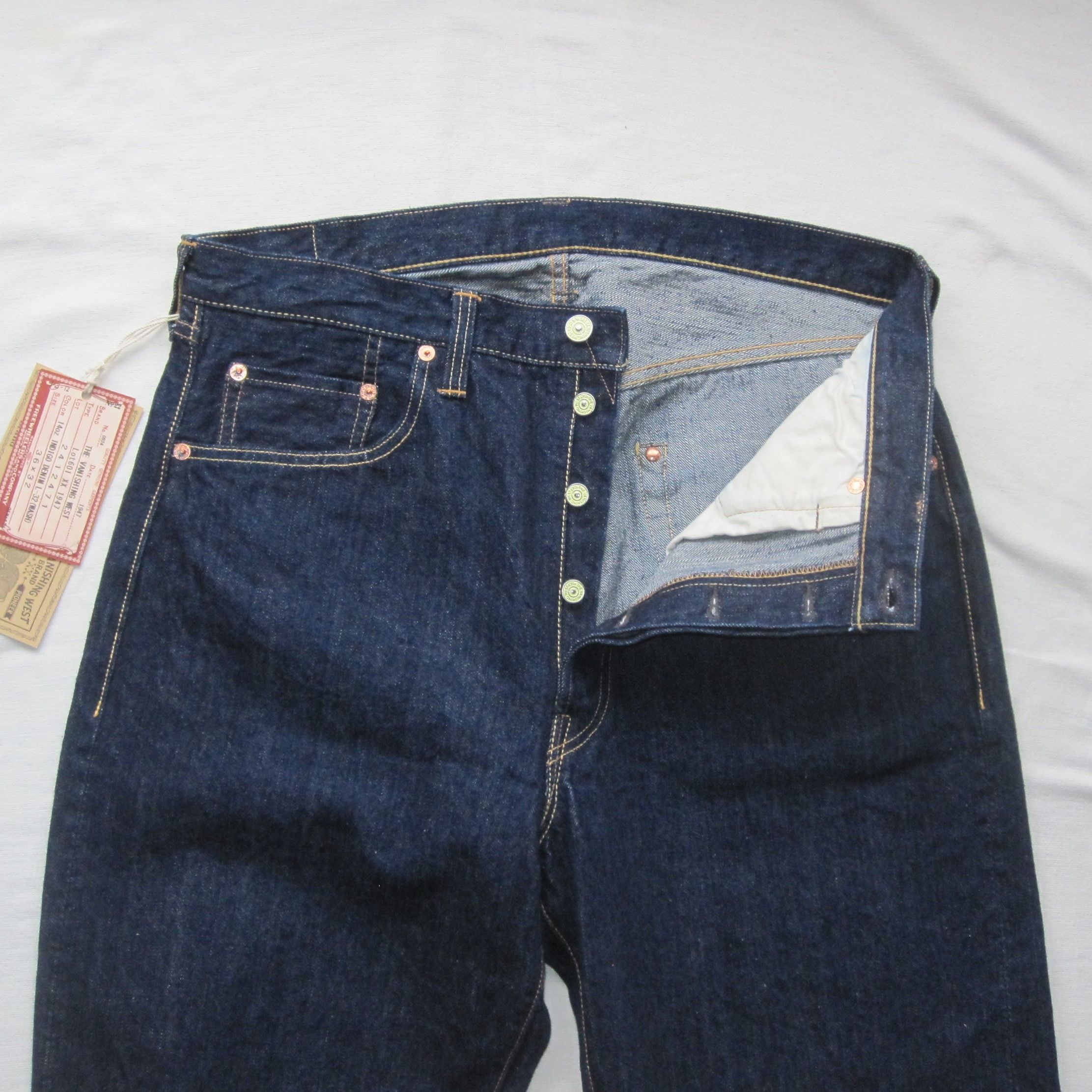 Freewheelers “Lot 601XX" 1947 DENIM PANTS Size US 36 / EU 52 - 3 Thumbnail
