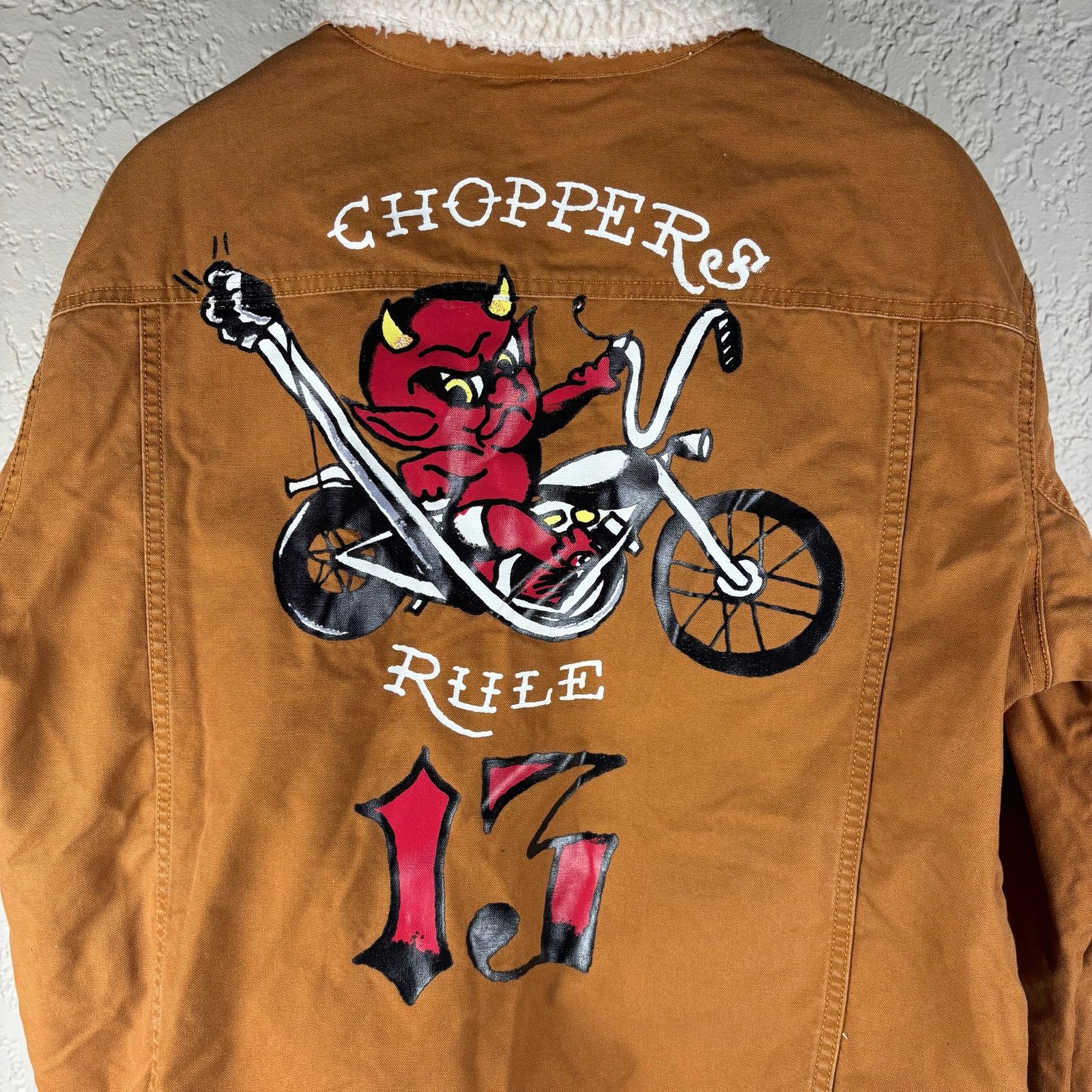 Ed Hardy Choppers Ed Hardy Y2K Rule 13 Canvas Sherpa Lined XL Jacket Size US XL / EU 56 / 4 - 3 Thumbnail