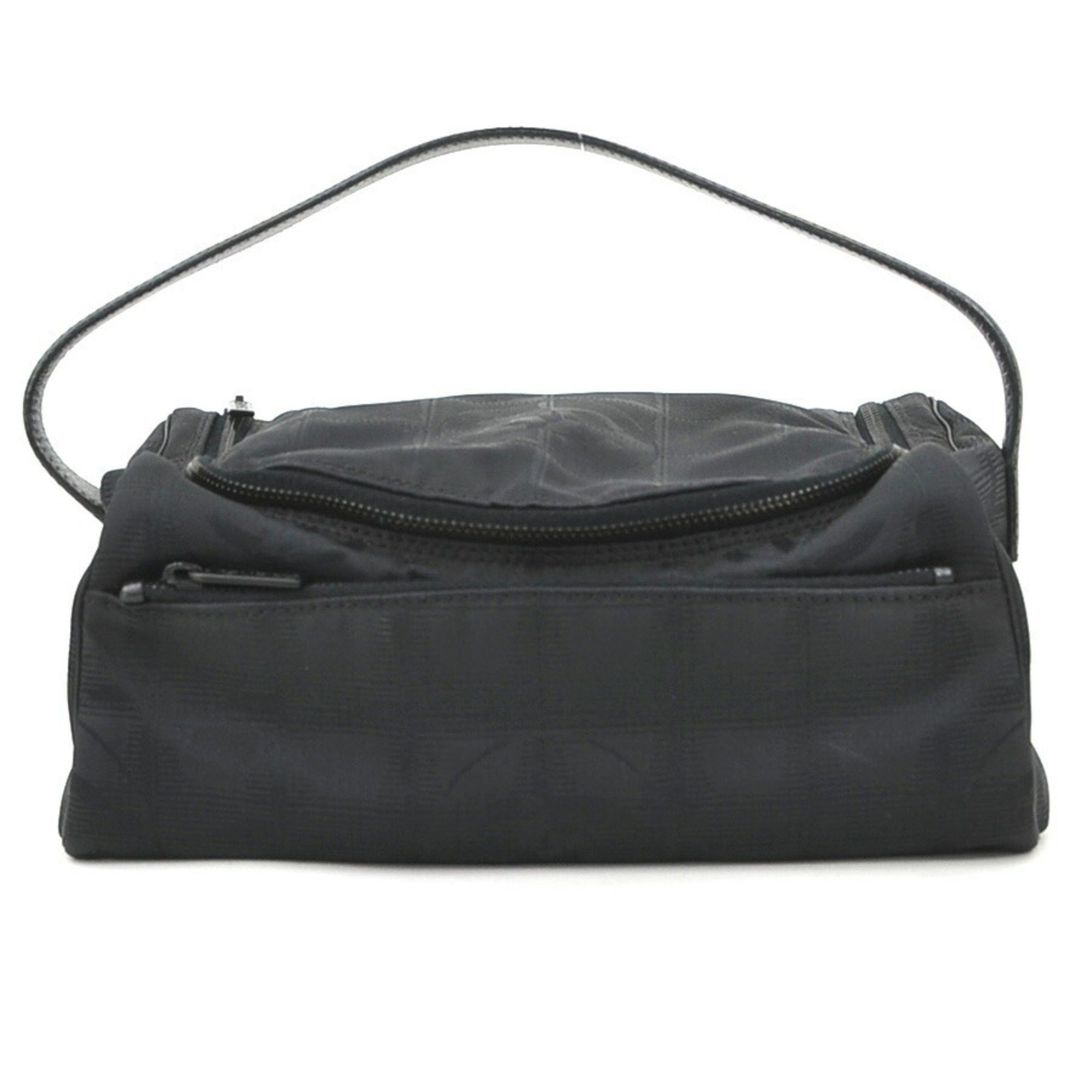 Chanel CHANEL Handbag Vanity Bag New Travel Line Nylon Jacquard Black Women's e60412g Size ONE SIZE - 1 Thumbnail