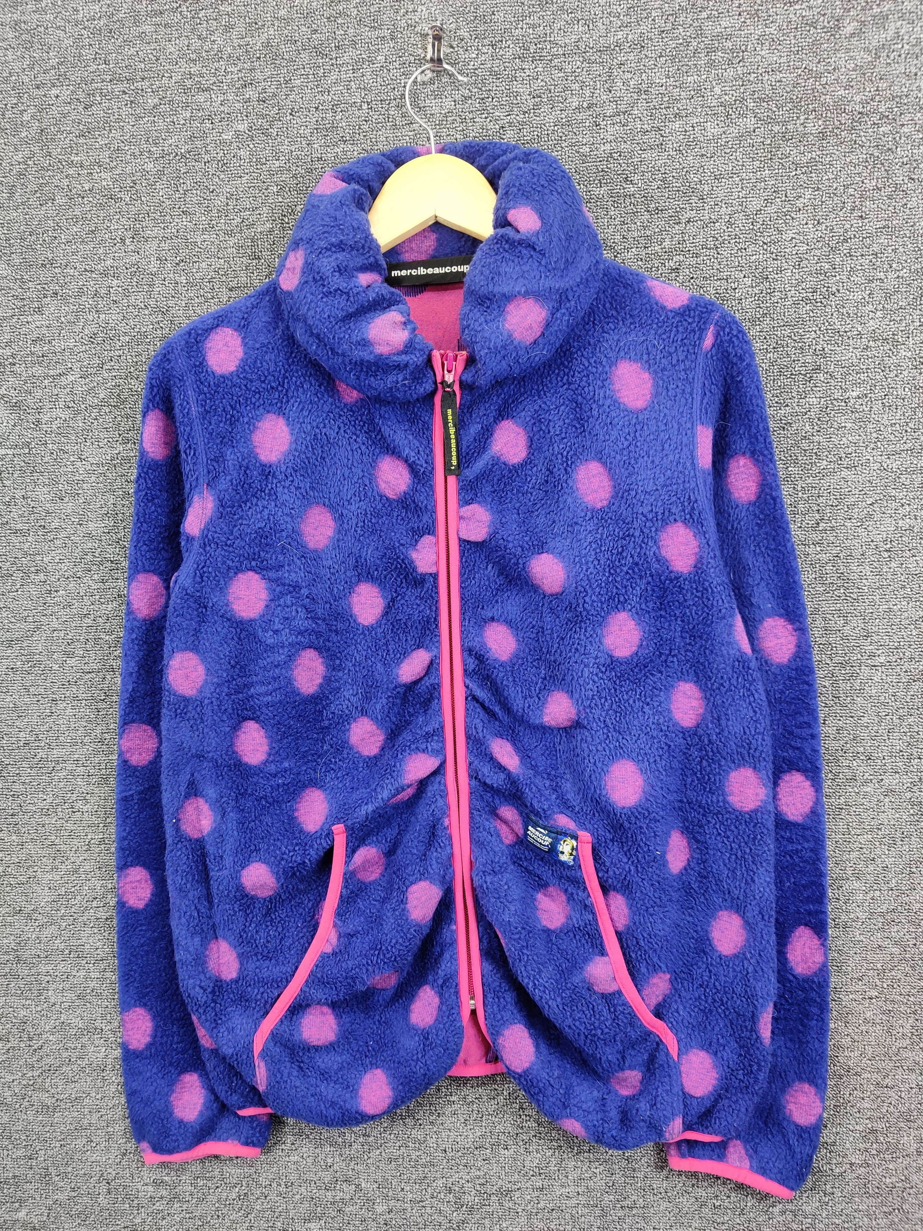 mercibeaucoup Vintage Mercibeaucoup Issey Miyake Fleece Polka Dot Jacket Size US M / EU 48-50 / 2 - 2 Thumbnail