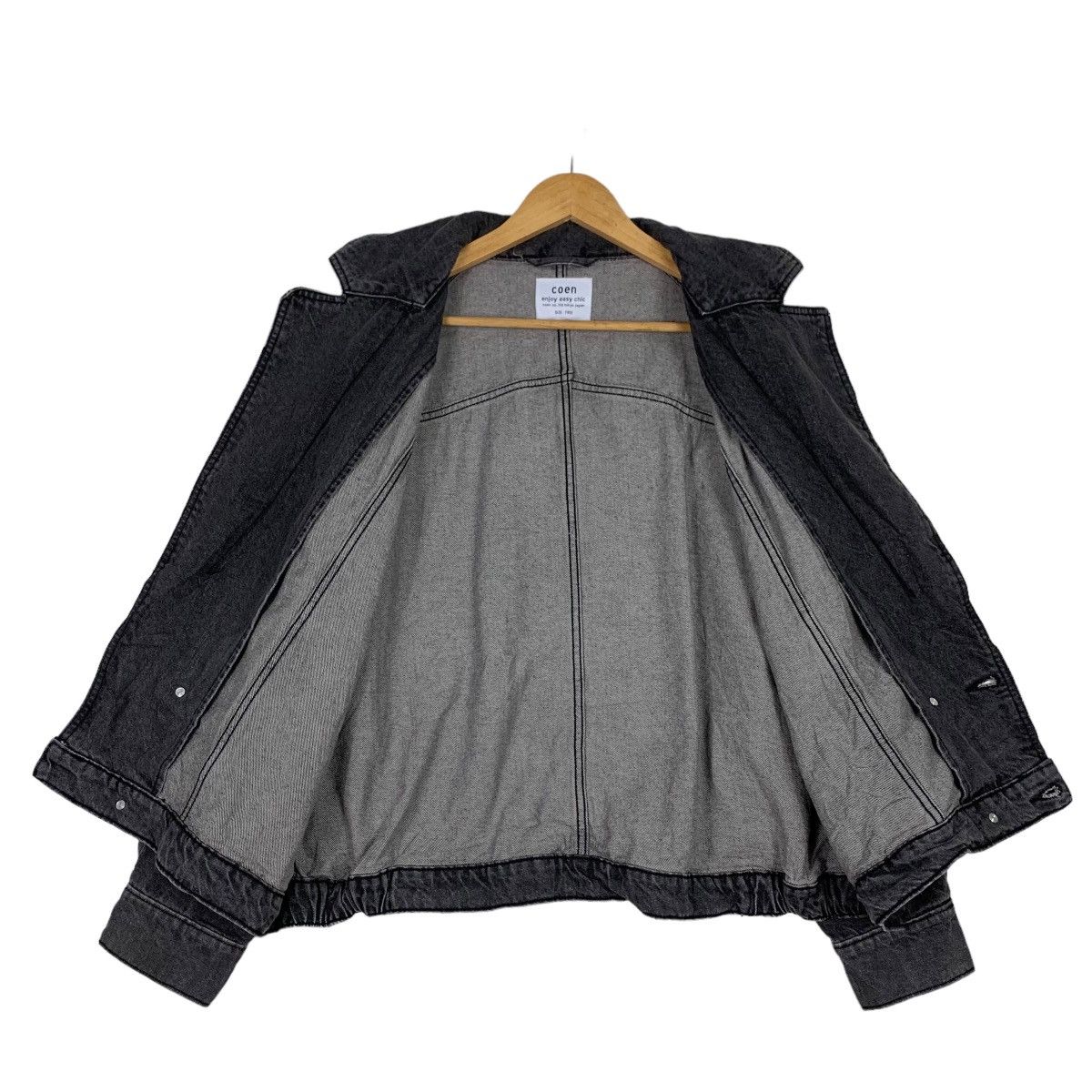Japanese Brand COEN Usa Cotton Double Breasted Denim Jacket #1101-C50 Size US M / EU 48-50 / 2 - 11 Thumbnail