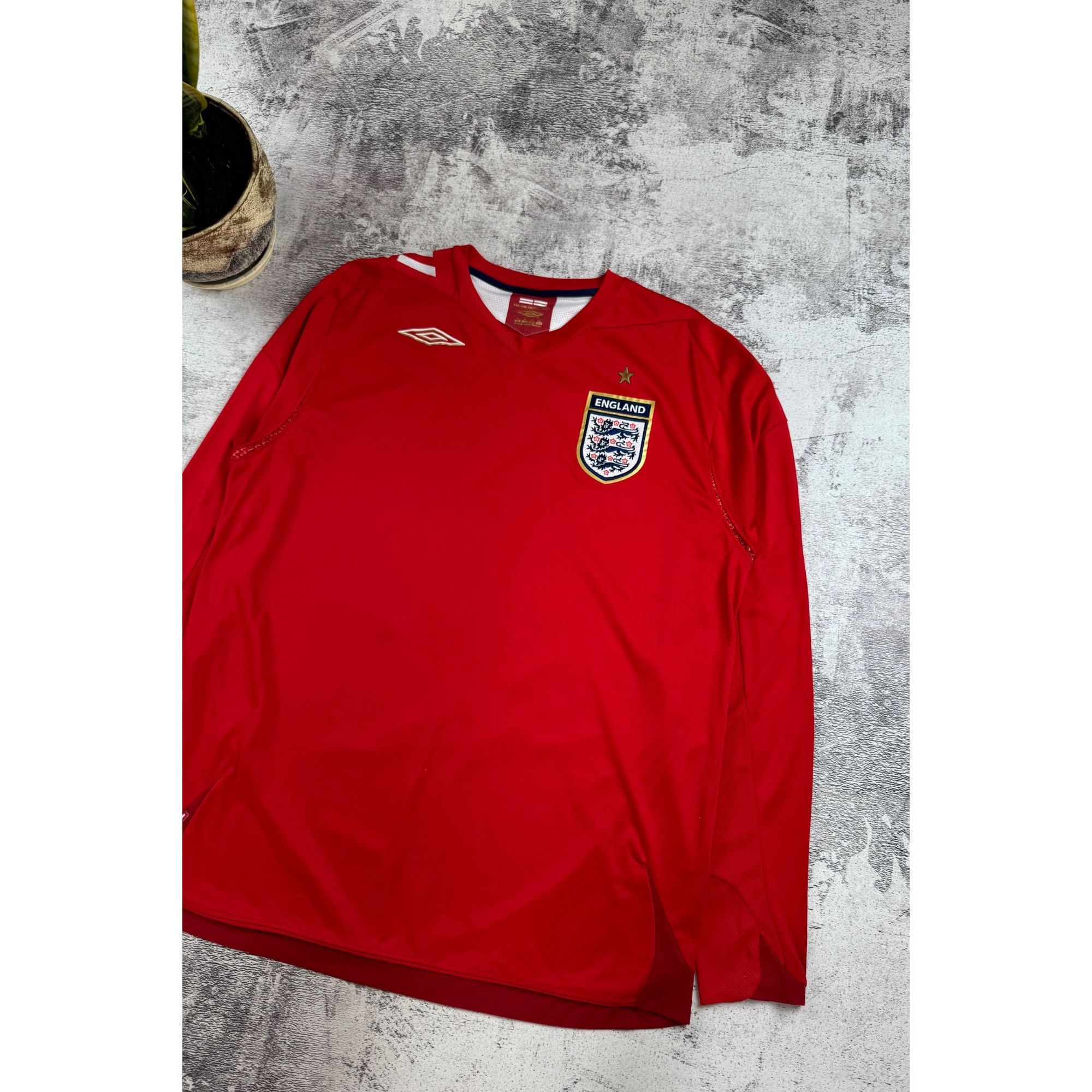 Umbro Vintage England 2006/2008 Away Long Sleeve Umbro National So Size US XL / EU 56 / 4 - 4 Thumbnail