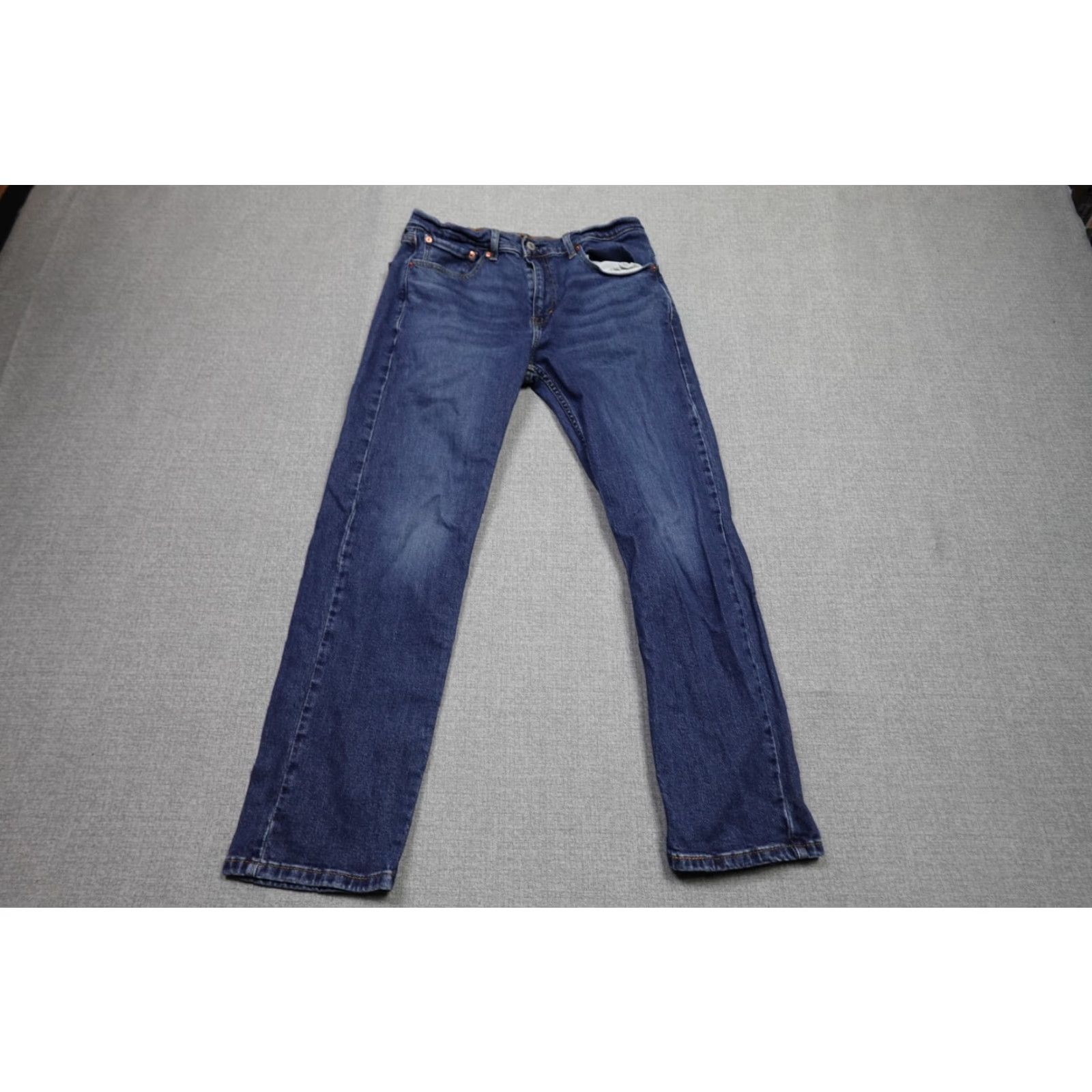 Levi's Levi's 505 Jeans Mens 32x30 Blue Relaxed Fit Dark Wash Denim Western Rancher Size US 32 / EU 48 - 2 Thumbnail
