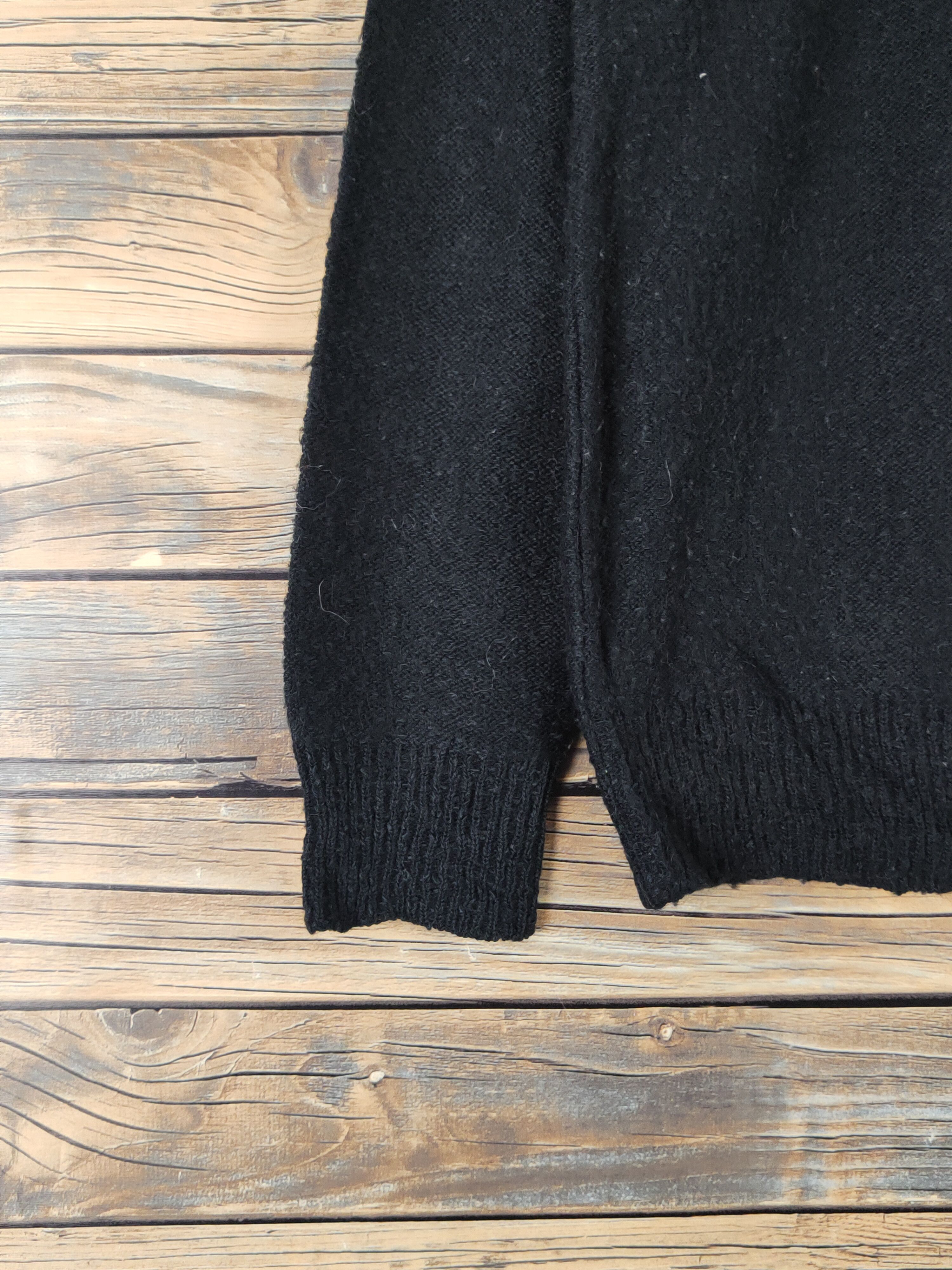 Homespun Knitwear × Japanese Brand Japanese Brand Black Knitwear Cardigan #W1766 Size M / US 6-8 / IT 42-44 - 4 Thumbnail