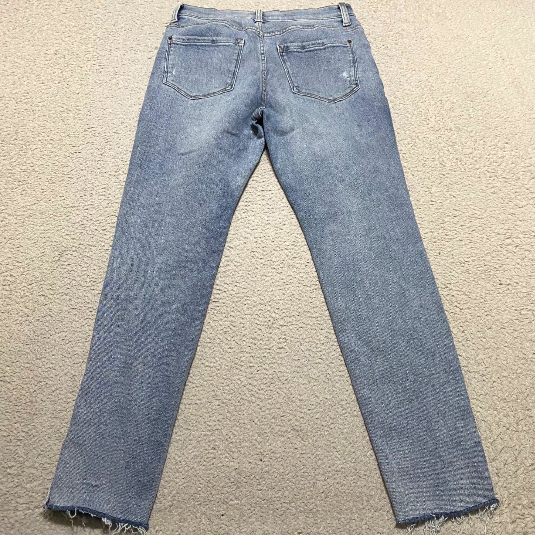Vintage Kensie Jeans Womens Jeans Blue Denim High Rise Skinny Kelsey Distressed 27 in Waist 8 Reg Inseam Fashion Pants Boys? Wait. Size 30" / US 8 / IT 44 - 2 Thumbnail