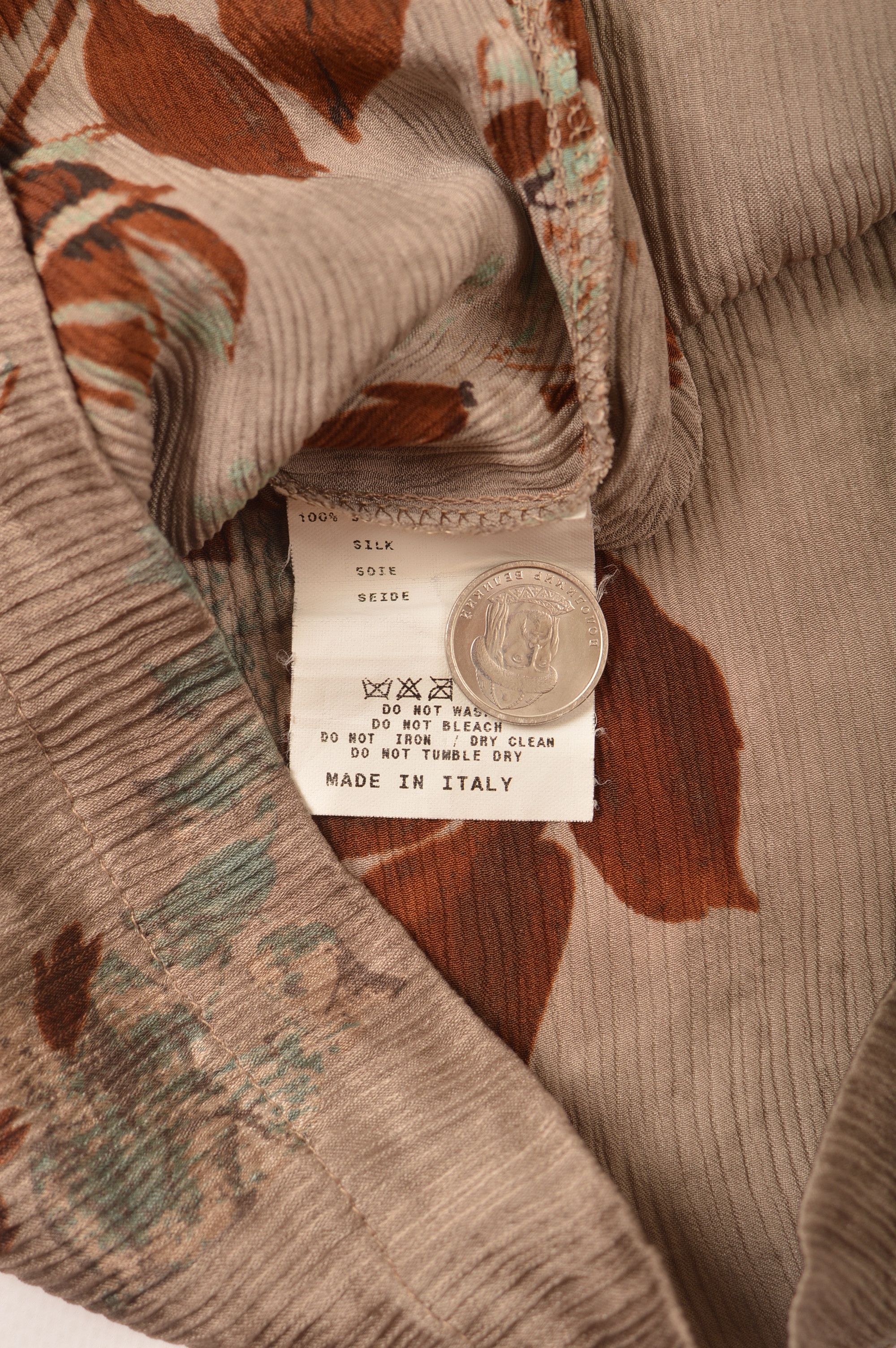 Etro Etro Floral Print Silk Short Sleeve T-Shirt Size L / US 10 / IT 46 - 6 Thumbnail
