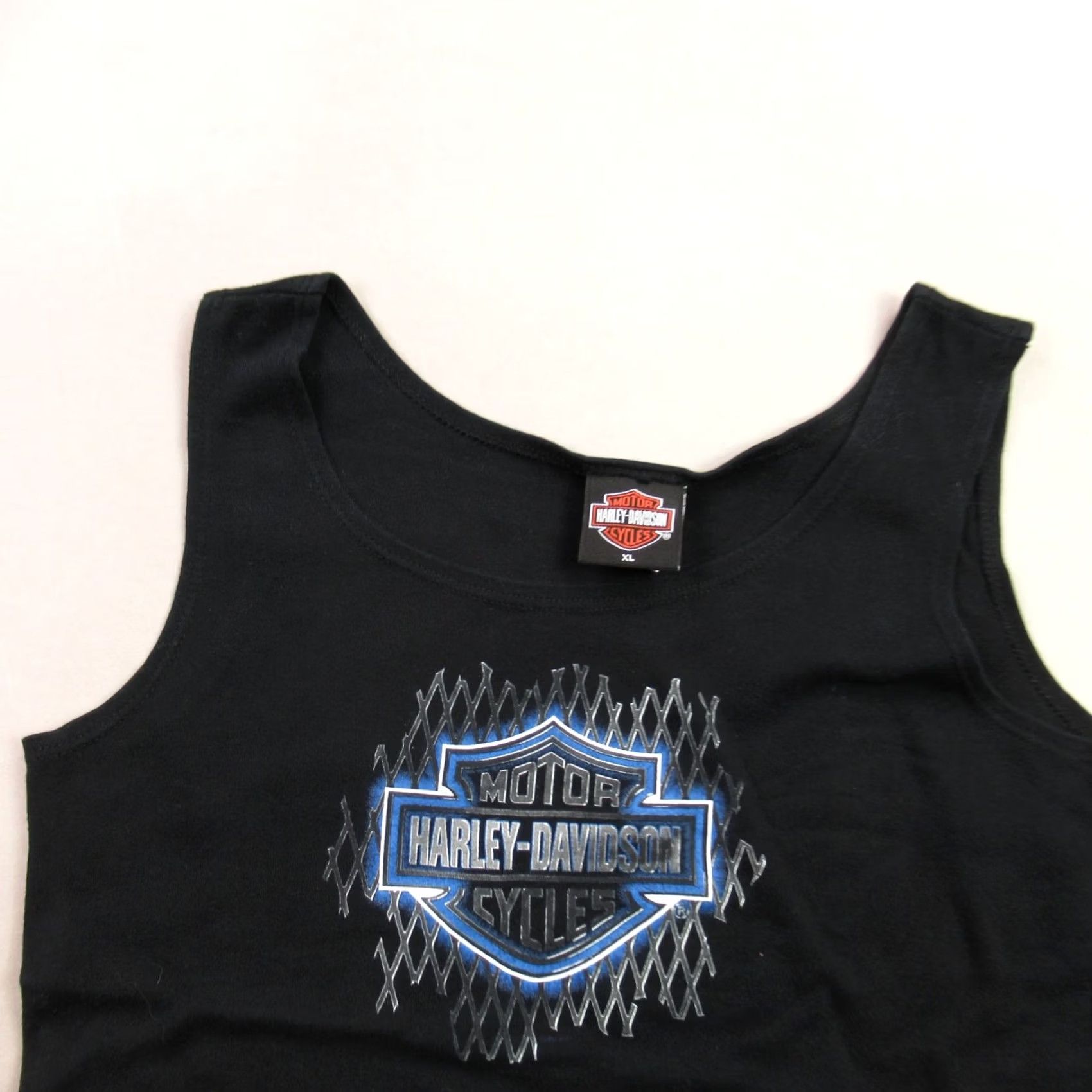 Harley Davidson Harley-Davidson Shirt Womens XL Sleeveless Black Crew Neck Lightweight Casual Knit Logo All Seasons Travel Outdoor Motorcycle Mens Girls Womens Size XL / US 12-14 / IT 48-50 - 3 Thumbnail