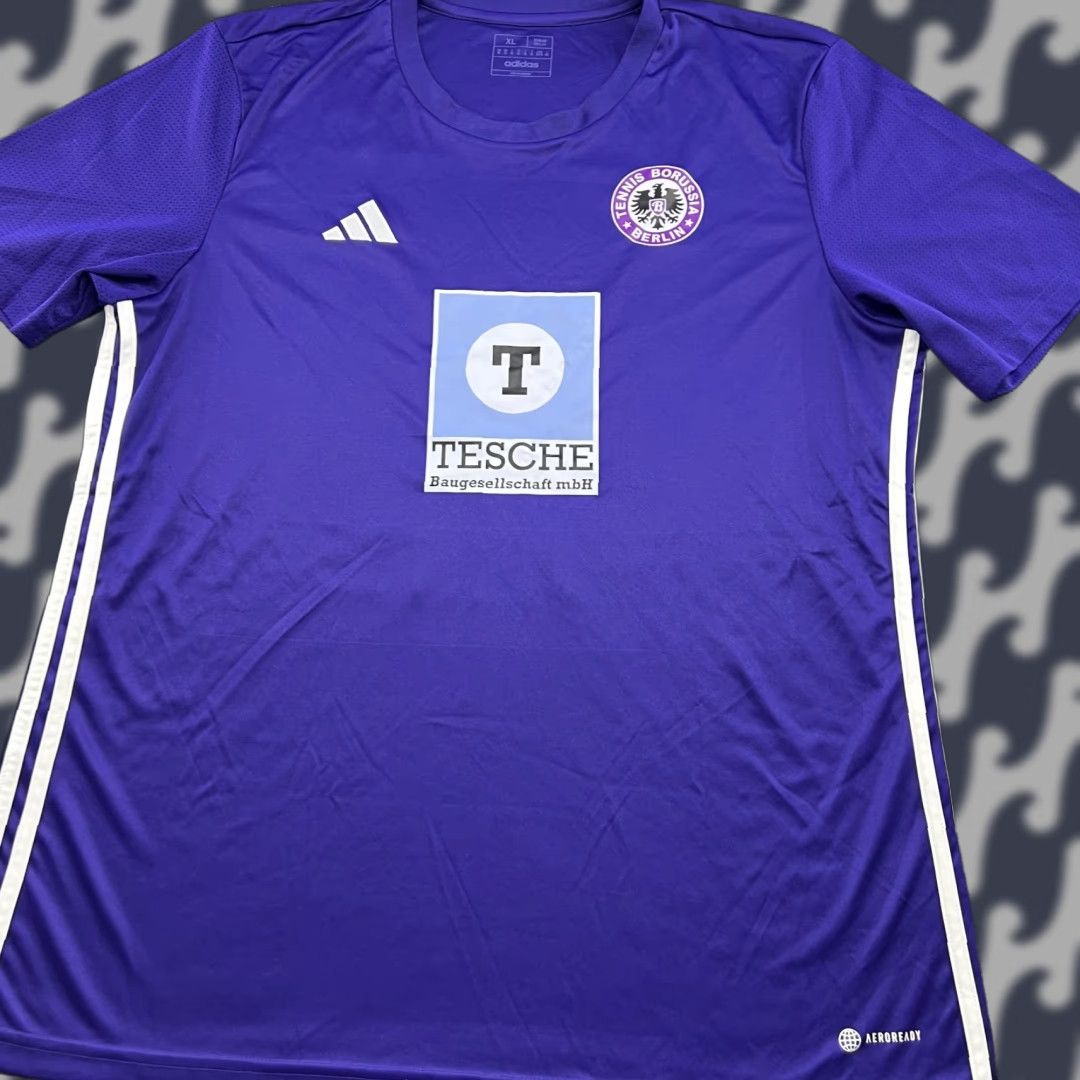 Adidas Tennis Borussia Berlin 2022 2023 Third Football Jersey Mens XL Adidas Purple Shirt Football Mens XL Purple Adidas Size US XL / EU 56 / 4 - 1 Thumbnail