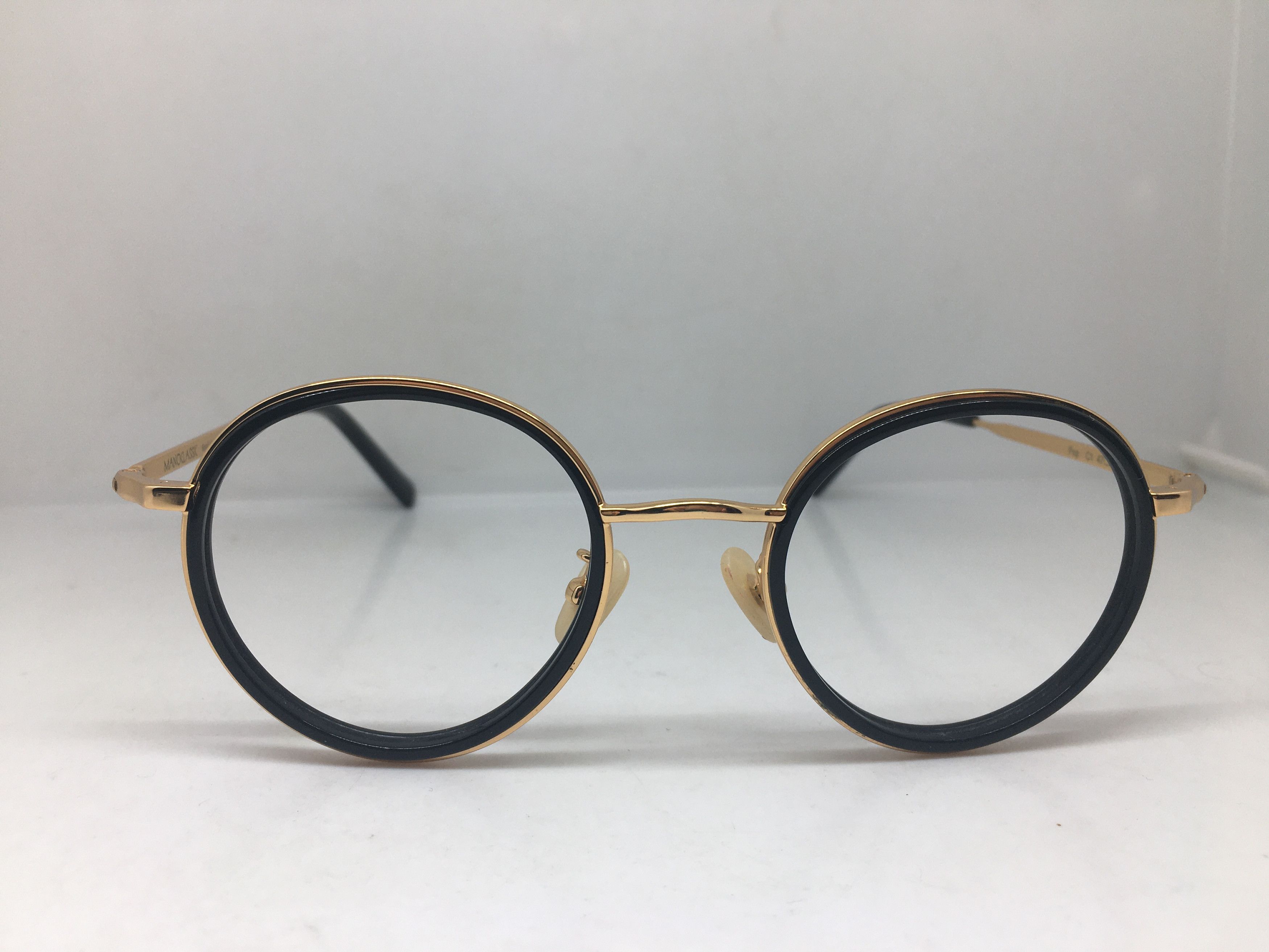 Other Manomos Gold Round Eyeglasses Frame GREAT GATSBY Size ONE SIZE - 1 Thumbnail
