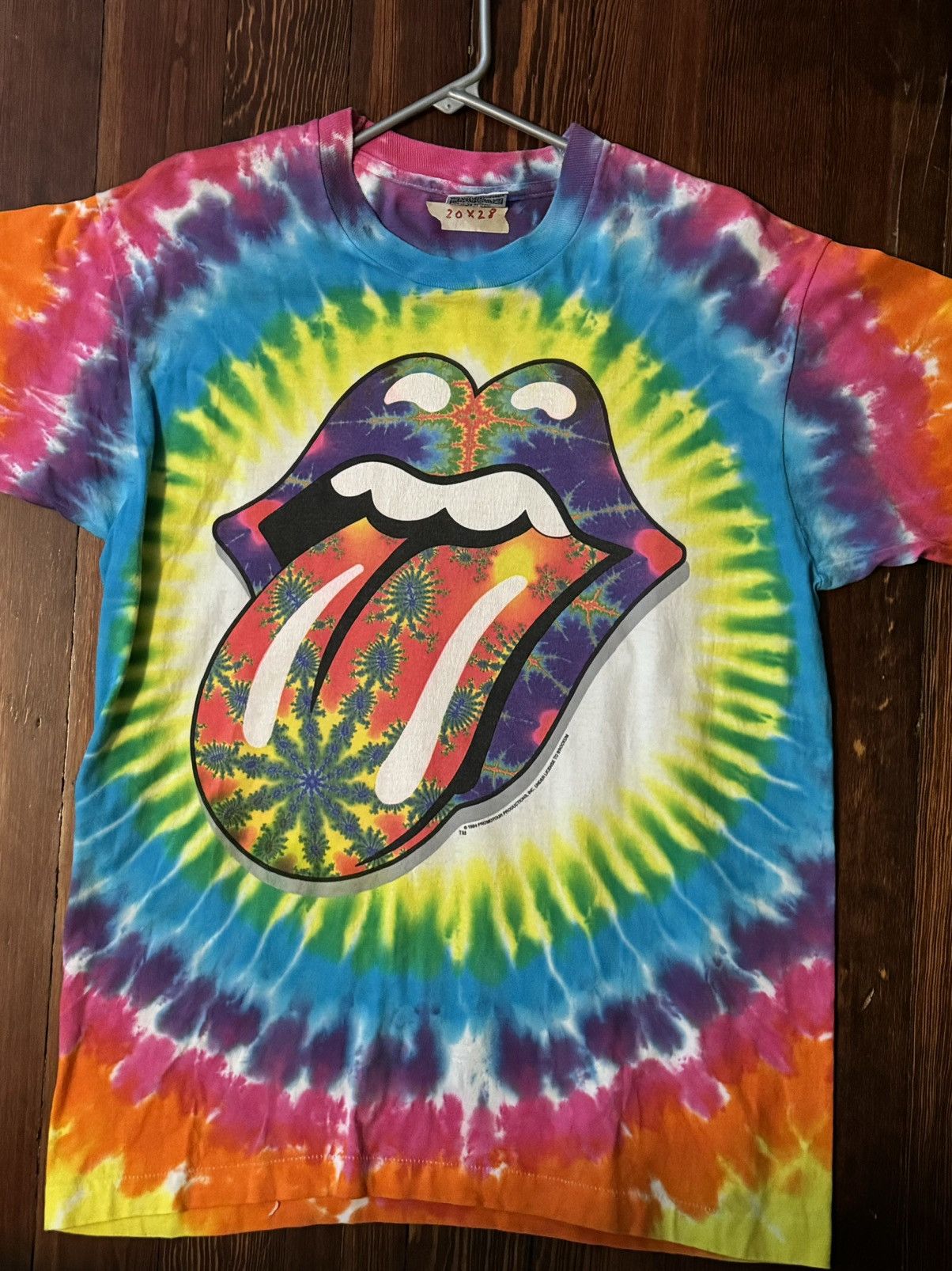 Vintage Vintage 1994 Rolling Stones Tie Dye Shirt Large Size US L / EU 52-54 / 3 - 1 Thumbnail