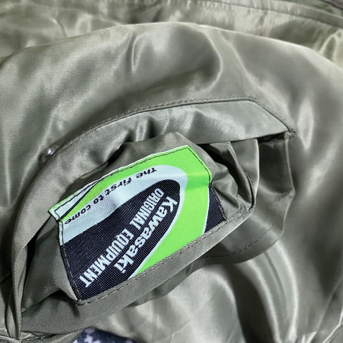 Japanese Brand Kawasaki MA-1 Bomber Jacket Reversible Sunfaded Size US XL / EU 56 / 4 - 17 Thumbnail