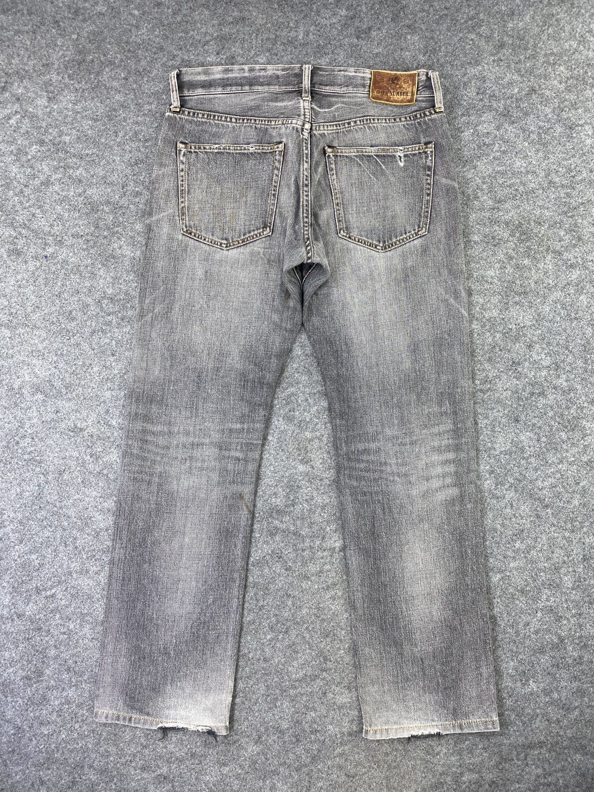 Japanese Brand × Jean Japanese Brand Back Number Faded Black Wash Jeans -J1133 Size US 33 - 4 Thumbnail