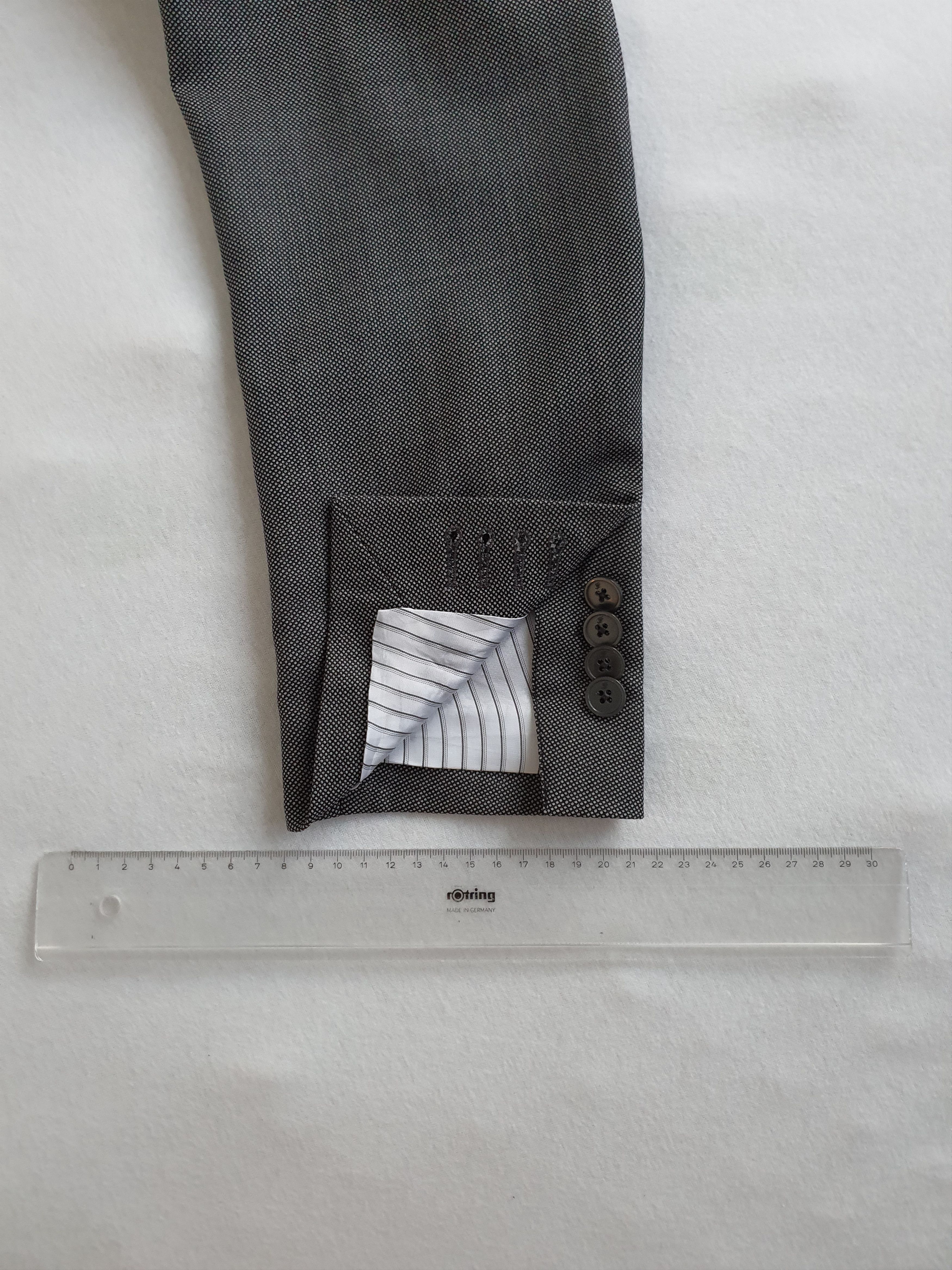 Lardini Sports Coat Suit Jacket - Gray (Birdseye) - Sz EU 48 Size 38R - 10 Thumbnail