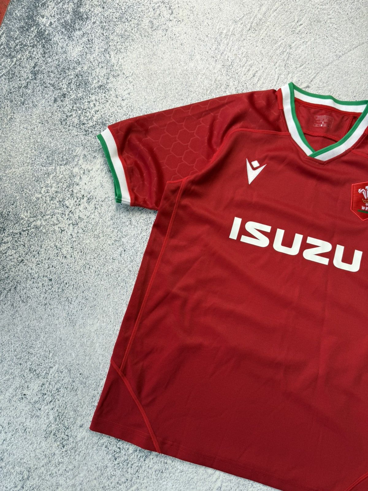 Vintage Wales Rugby Union Home Shirt 2020/2021 - Macron Jersey Red Size US L / EU 52-54 / 3 - 5 Thumbnail