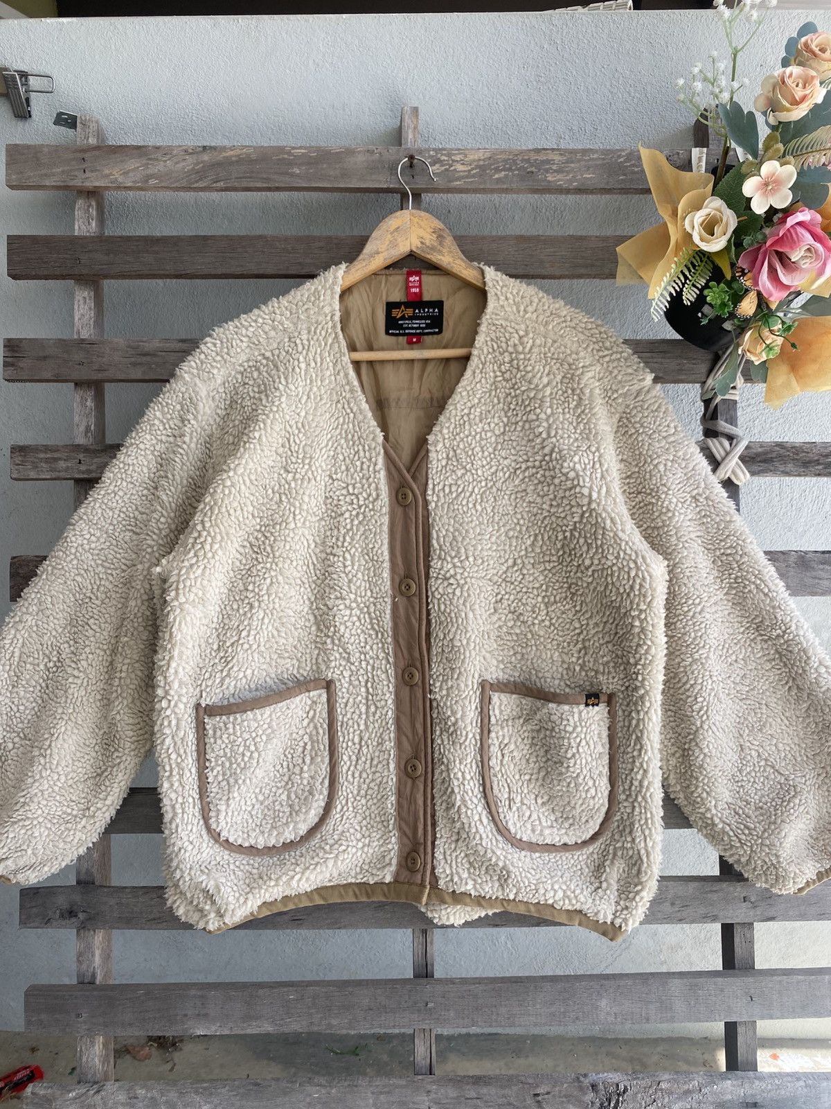 Avirex 🔥 Oversizes 🔥 Vintage 2000s Avirex Sherpa Jacket - 24”x26.5” Size US M / EU 48-50 / 2 - 1 Thumbnail