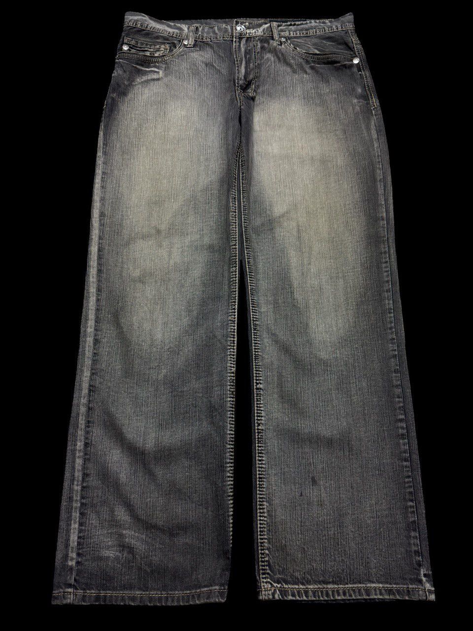 Japanese Brand BAGGY - Waist 37 Axel 🇯🇵 Mudwash Sick Style Distressed Jeans Size US 37 - 2 Thumbnail