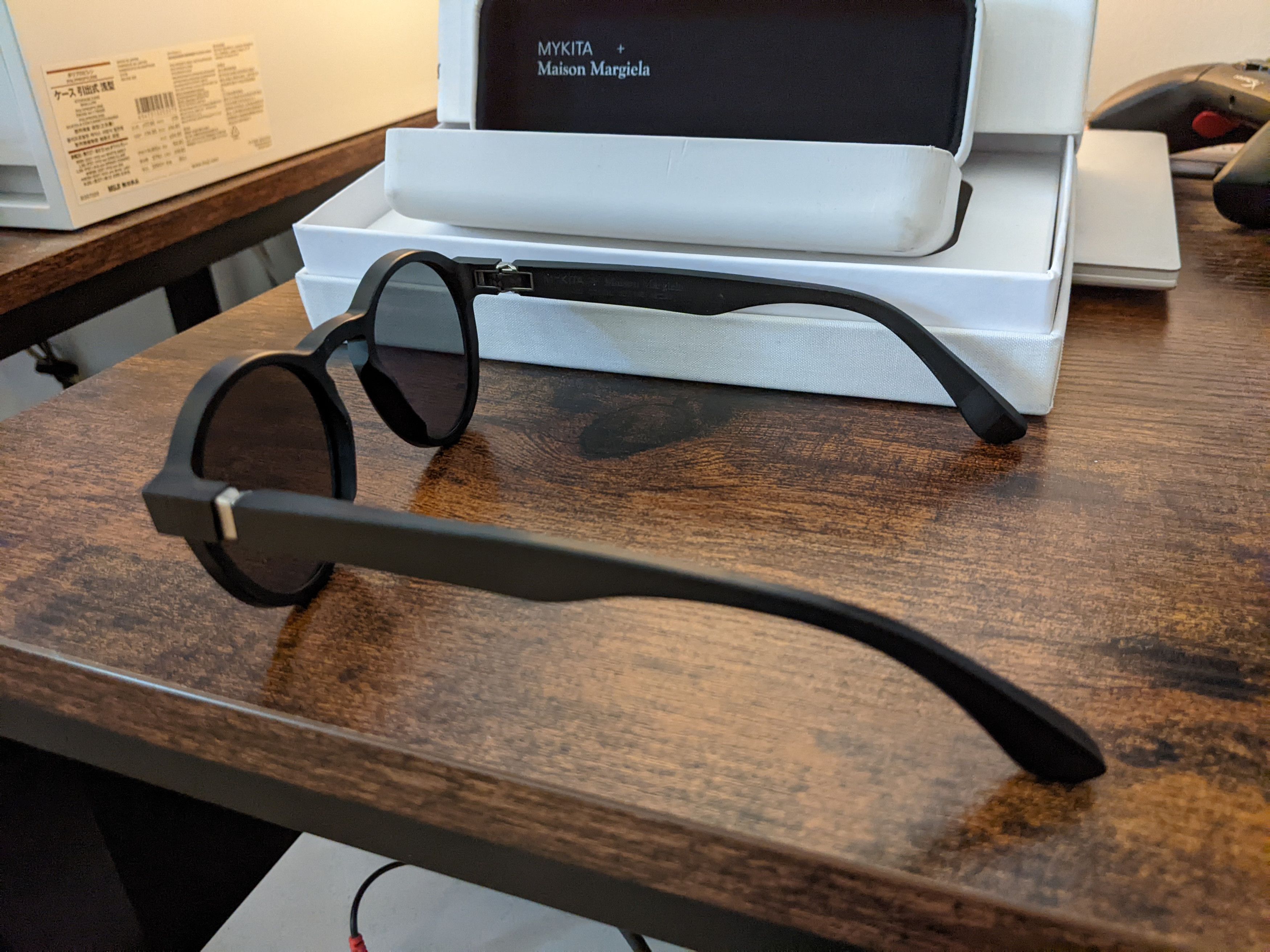 Maison Margiela × Mykita MYKITA + Maison Margiela sunglasses (MMRAW002) Size ONE SIZE - 3 Thumbnail