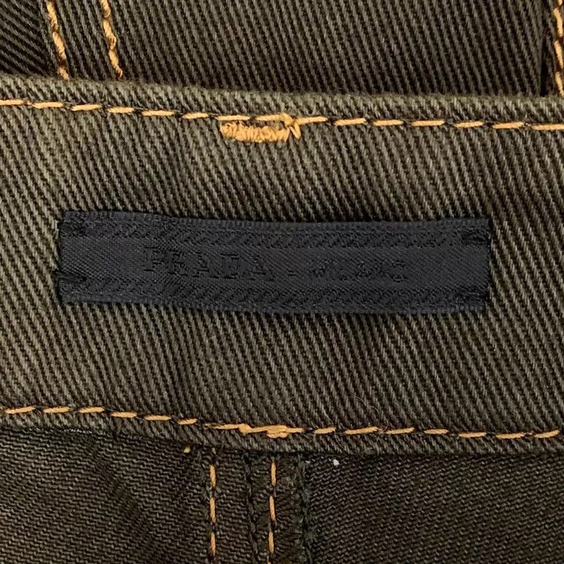 Prada Prada Dark green cotton casual denim trousers Size US 27 - 5 Thumbnail