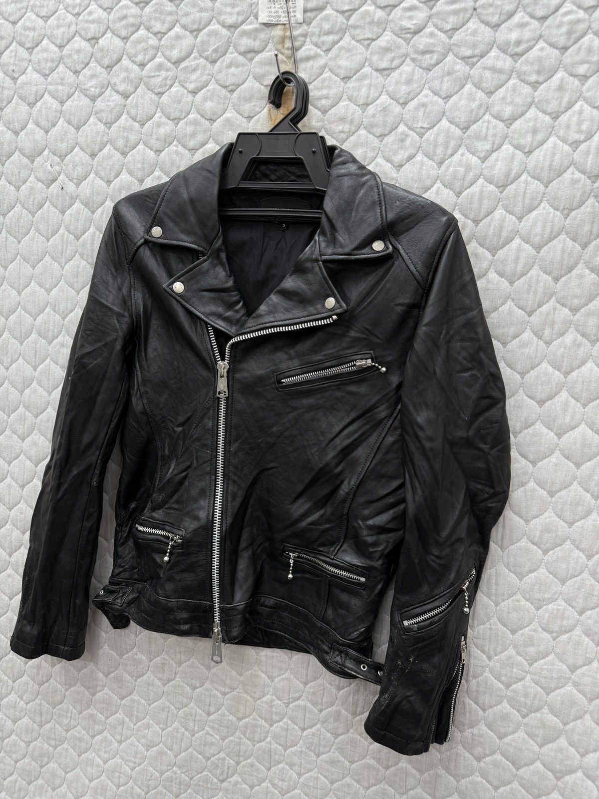 🔥🔥🔥ARCHIVE JACROSE DOUBLE COLLAR LEATHER PUNK JACKET