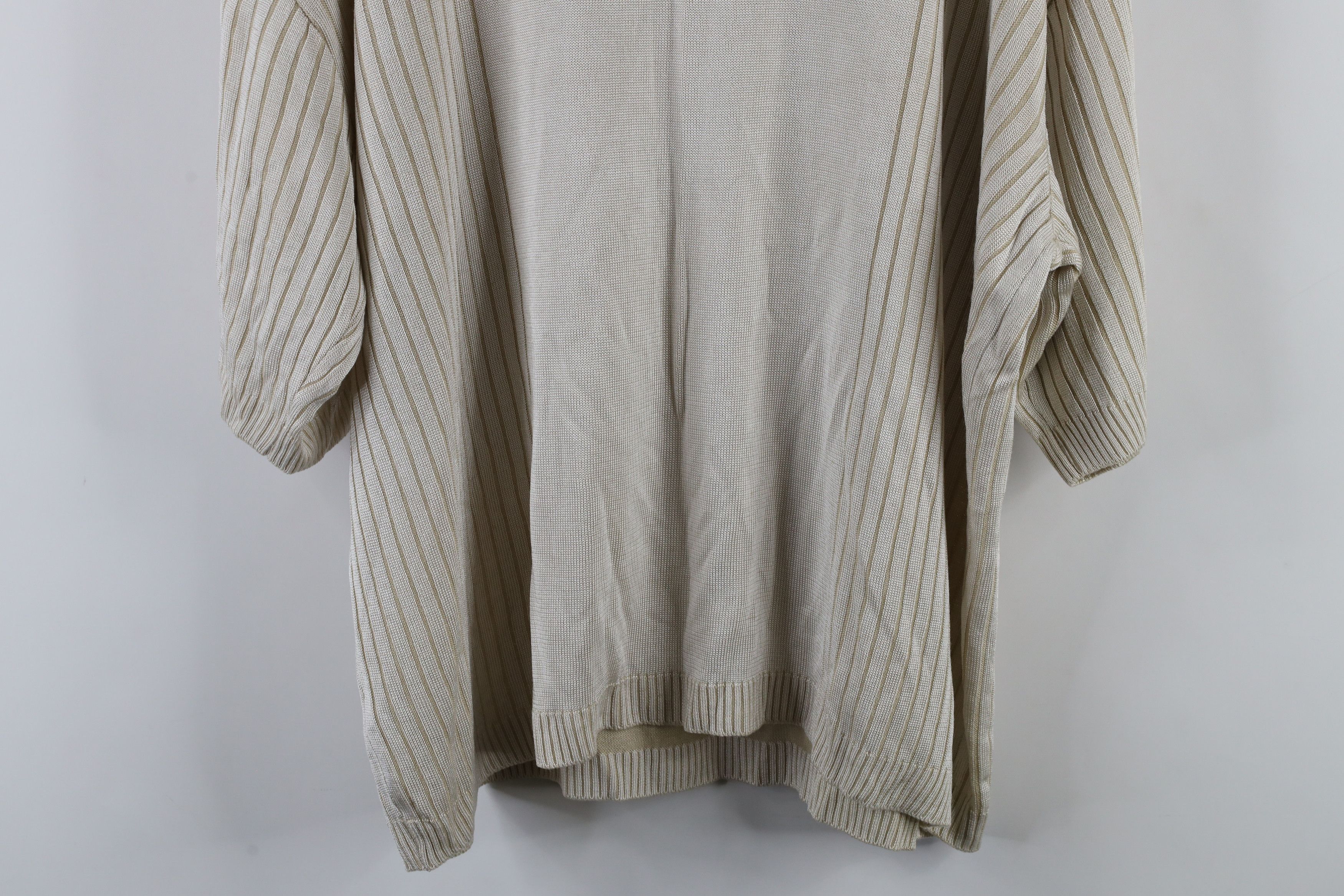 Vintage Vintage 90s Streetwear Ribbed Knit Short Sleeve Polo Shirt Size US XL / EU 56 / 4 - 10 Thumbnail
