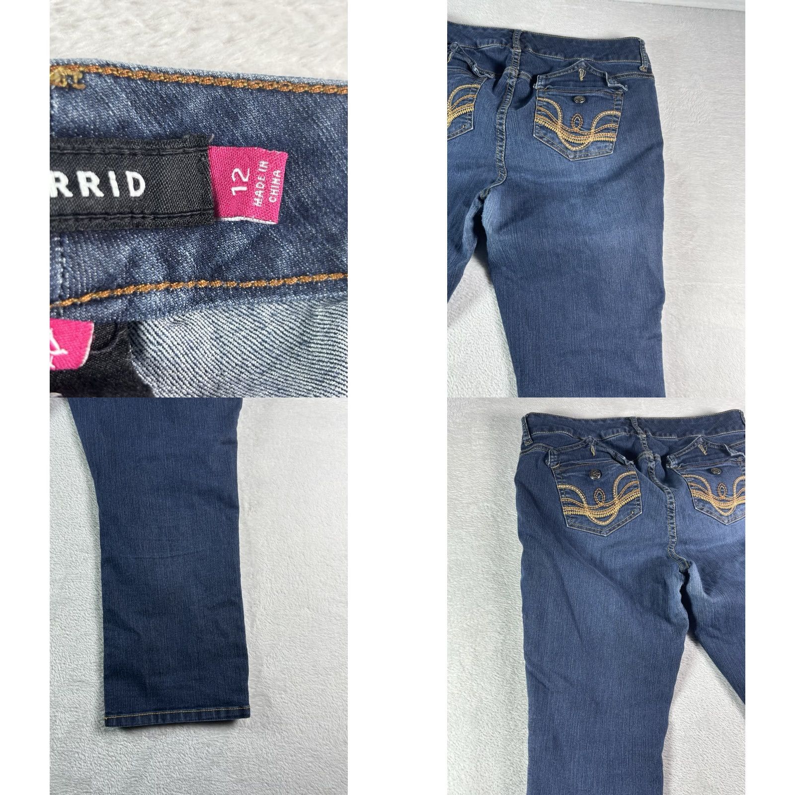 Torrid Torrid Jeans Women Straight Leg Fit Size 12R Medium Wash Vintage Stretch Jeans Size 34" / US 12 / IT 48 - 8 Thumbnail