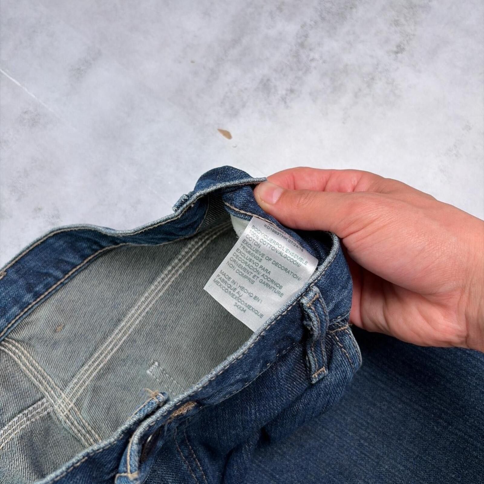 Dickies Y2K Blue Dickies Grunge Carpenter Baggy Skater Denim Jeans Size US 34 / EU 50 - 5 Thumbnail