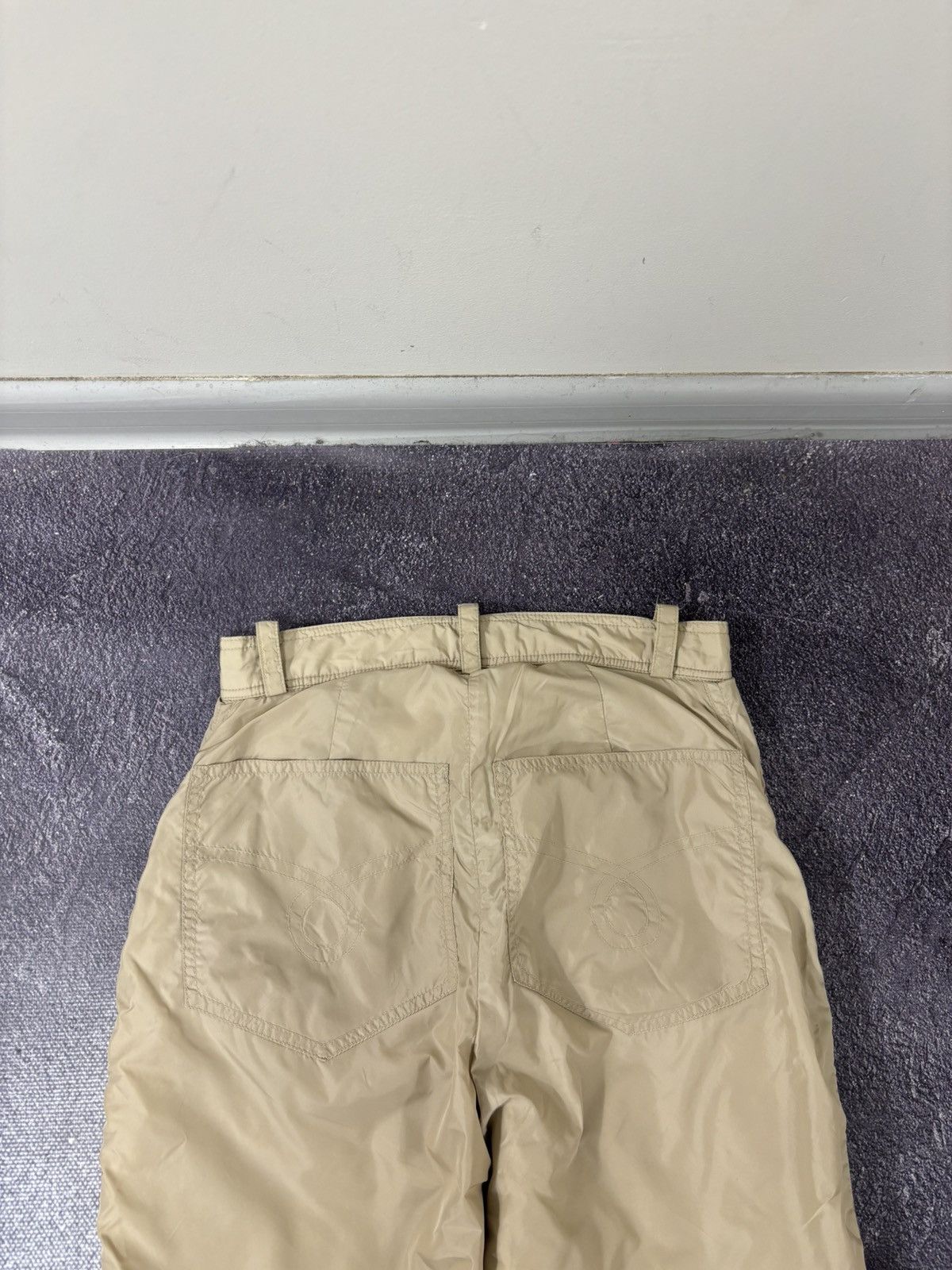 Aspesi Alberto Aspesi Women’s Rare Beige Italian Luxury Nylon Pants Size 27" / US 4 / IT 40 - 21 Thumbnail
