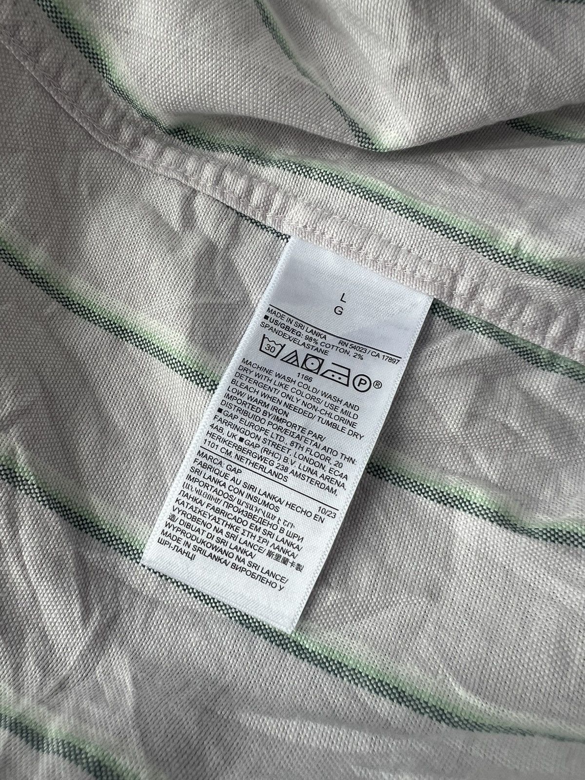 Gap × John Elliott RARE GAP Brannan Bear Big Baggy Shirt Oxford Striped Shirt Size US L / EU 52-54 / 3 - 8 Thumbnail