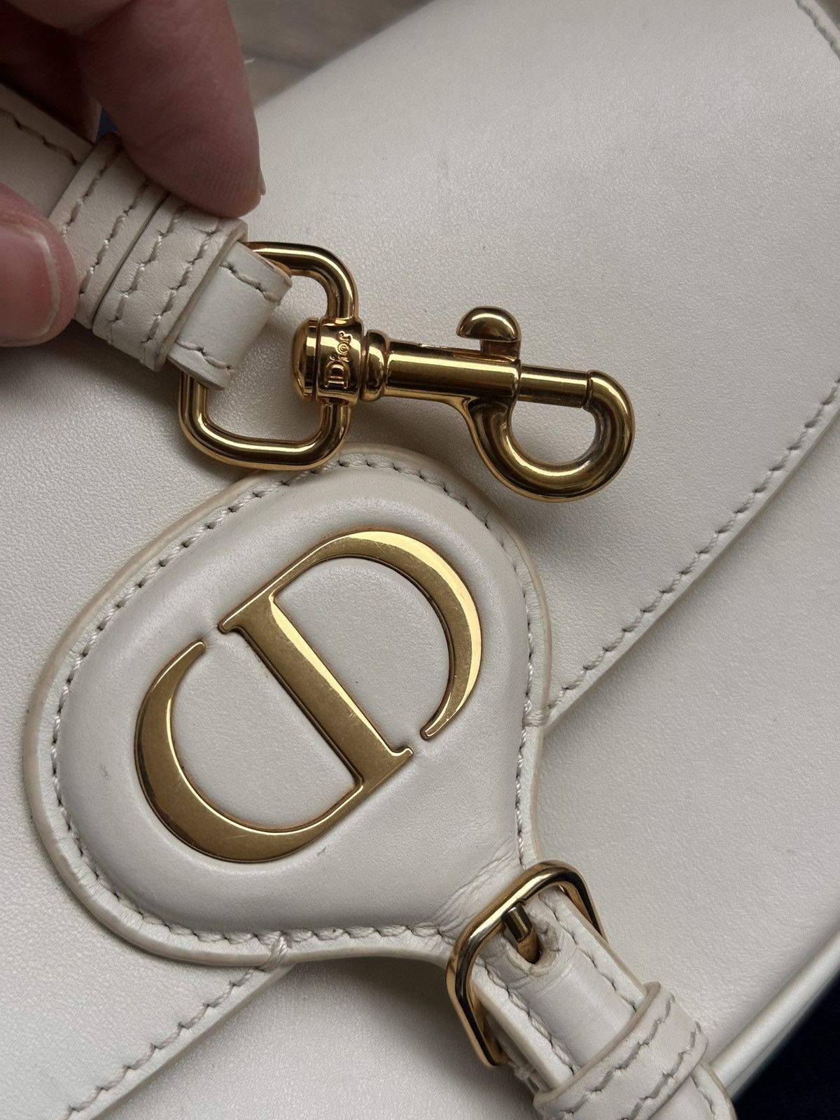 Christian Dior Monsieur Christian Dior Bobby East-West Bag - Latte Box Calfskin Size ONE SIZE - 14 Thumbnail