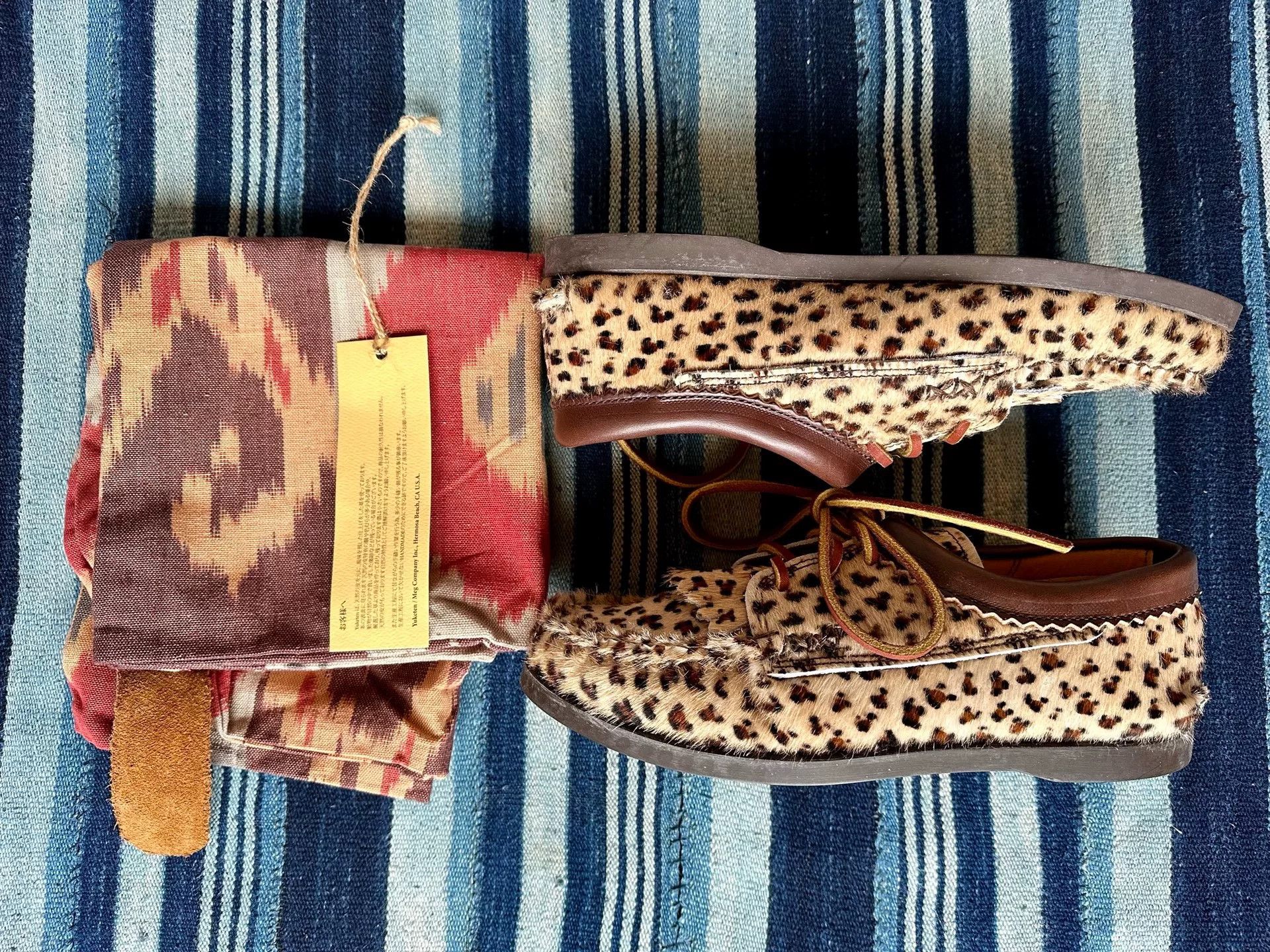 Yuketen Yuketen Blucher Kiltie Boat Sole Leopard Size US 6 / EU 39 - 1 Thumbnail