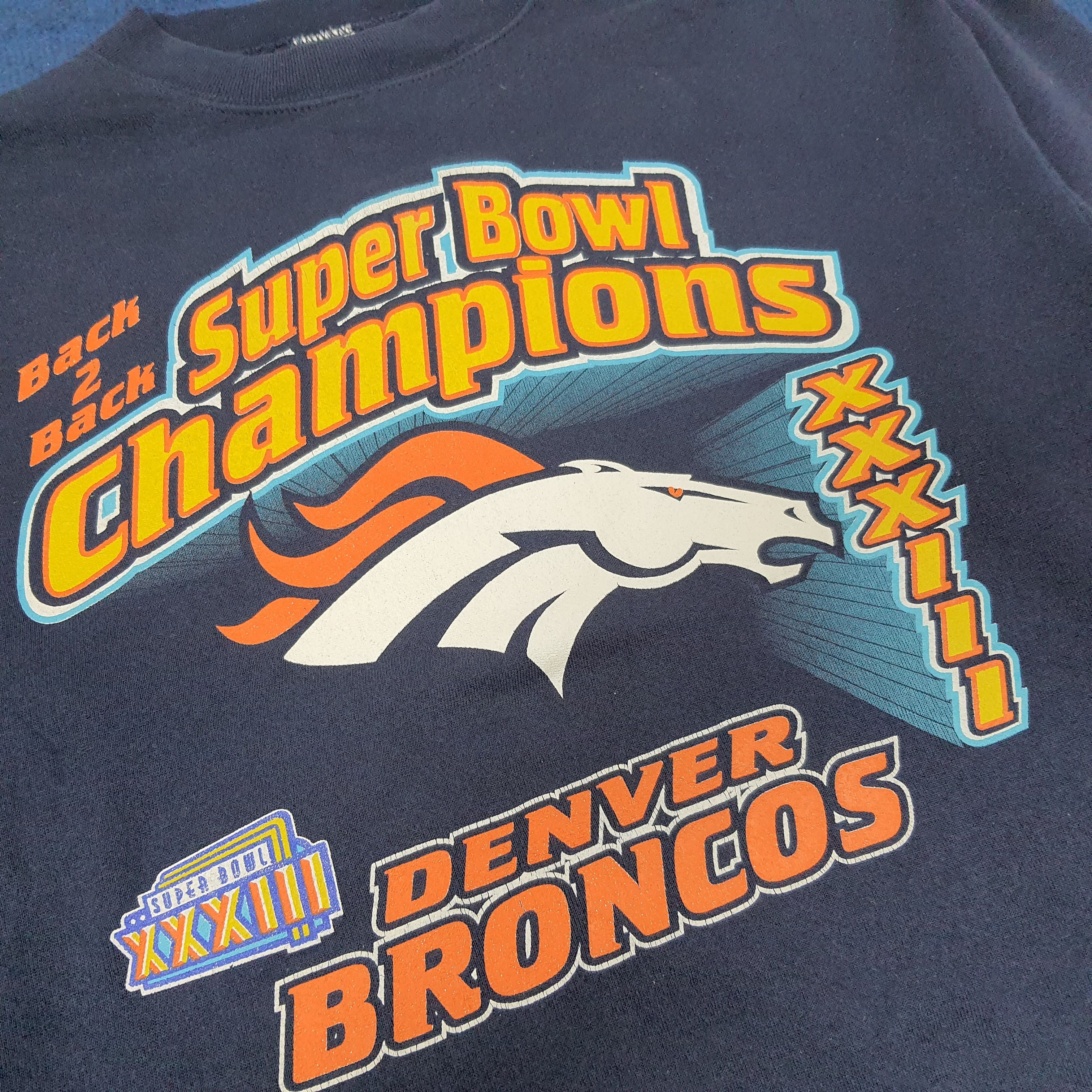 Logo 7 Vintage Denver Broncos Super Bowl Sweatshirt C253N5 Size US L / EU 52-54 / 3 - 2 Thumbnail